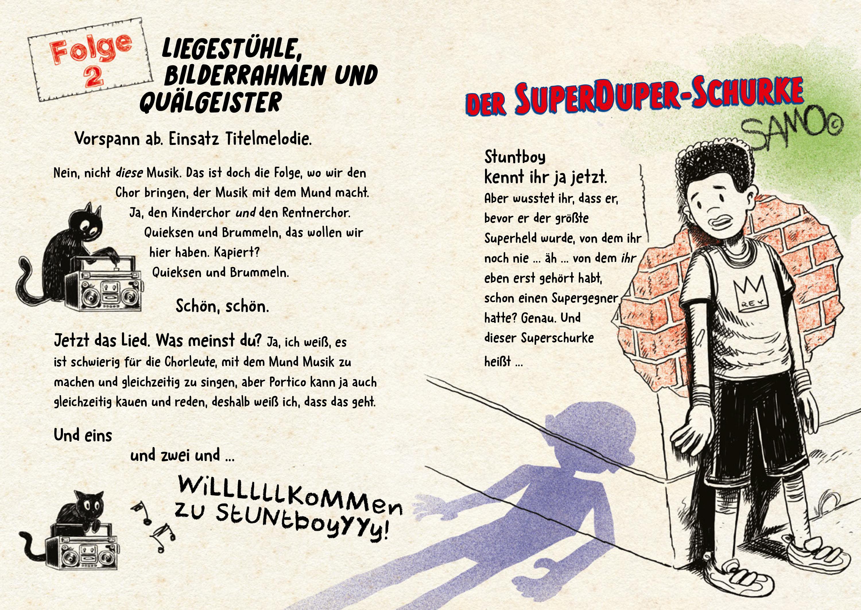 Beispielinhalt (Bild) Stuntboy rettet die Welt