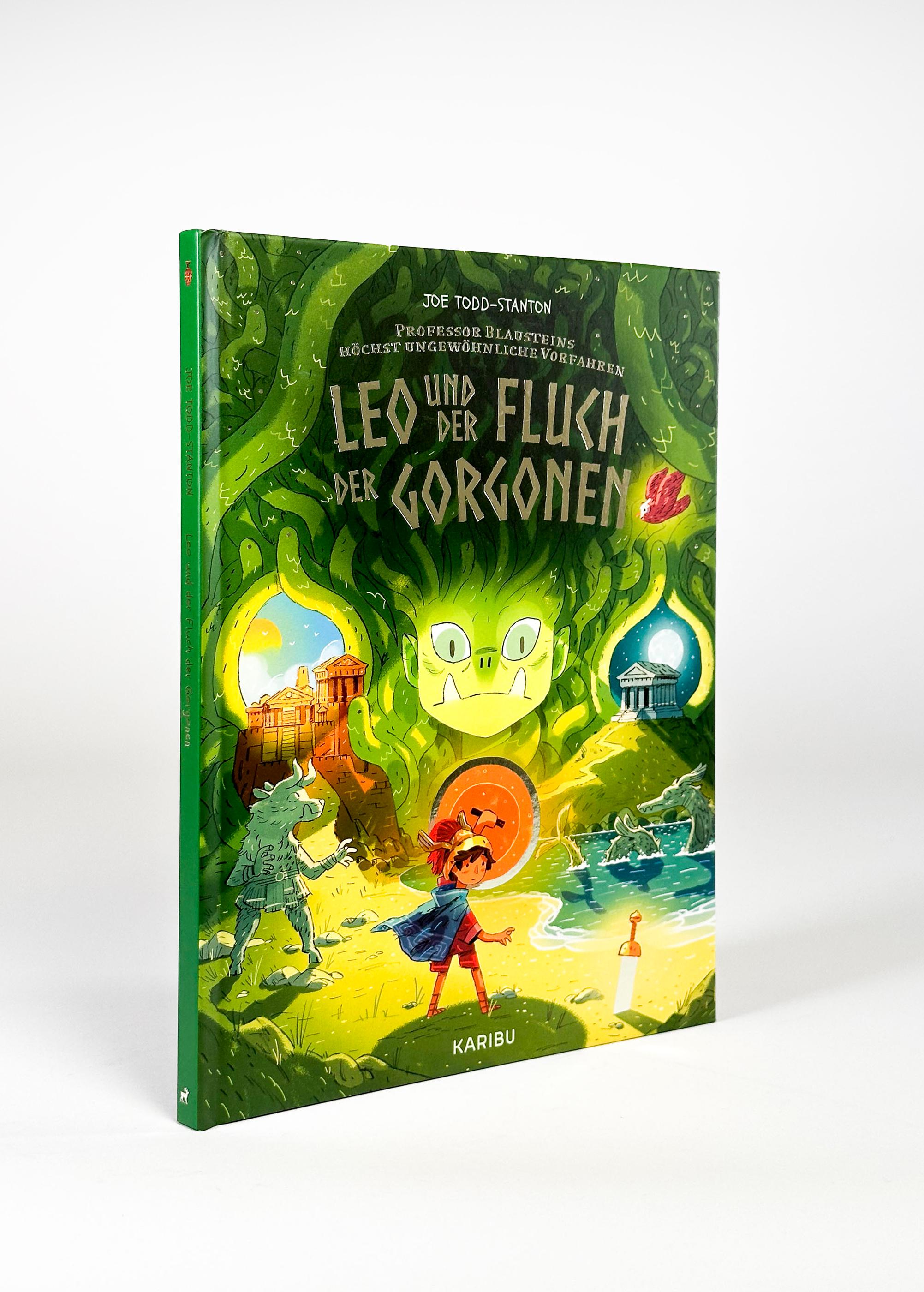 Beispielinhalt (Bild) Professor Blausteins höchst ungewöhnliche Vorfahren (Band 2) - Leo und der Fluch der Gorgonen