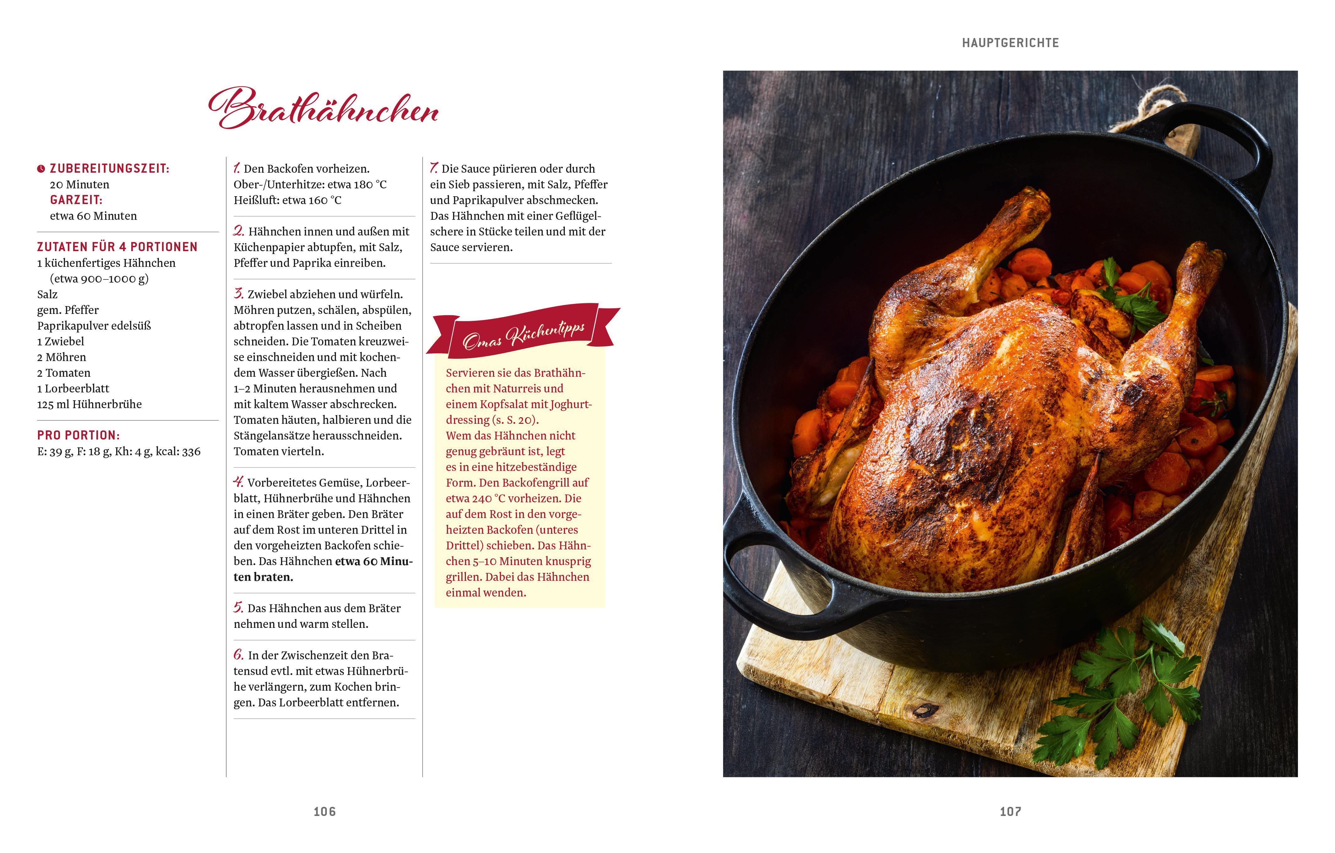 Beispielinhalt (Bild) Omas Küchenklassiker