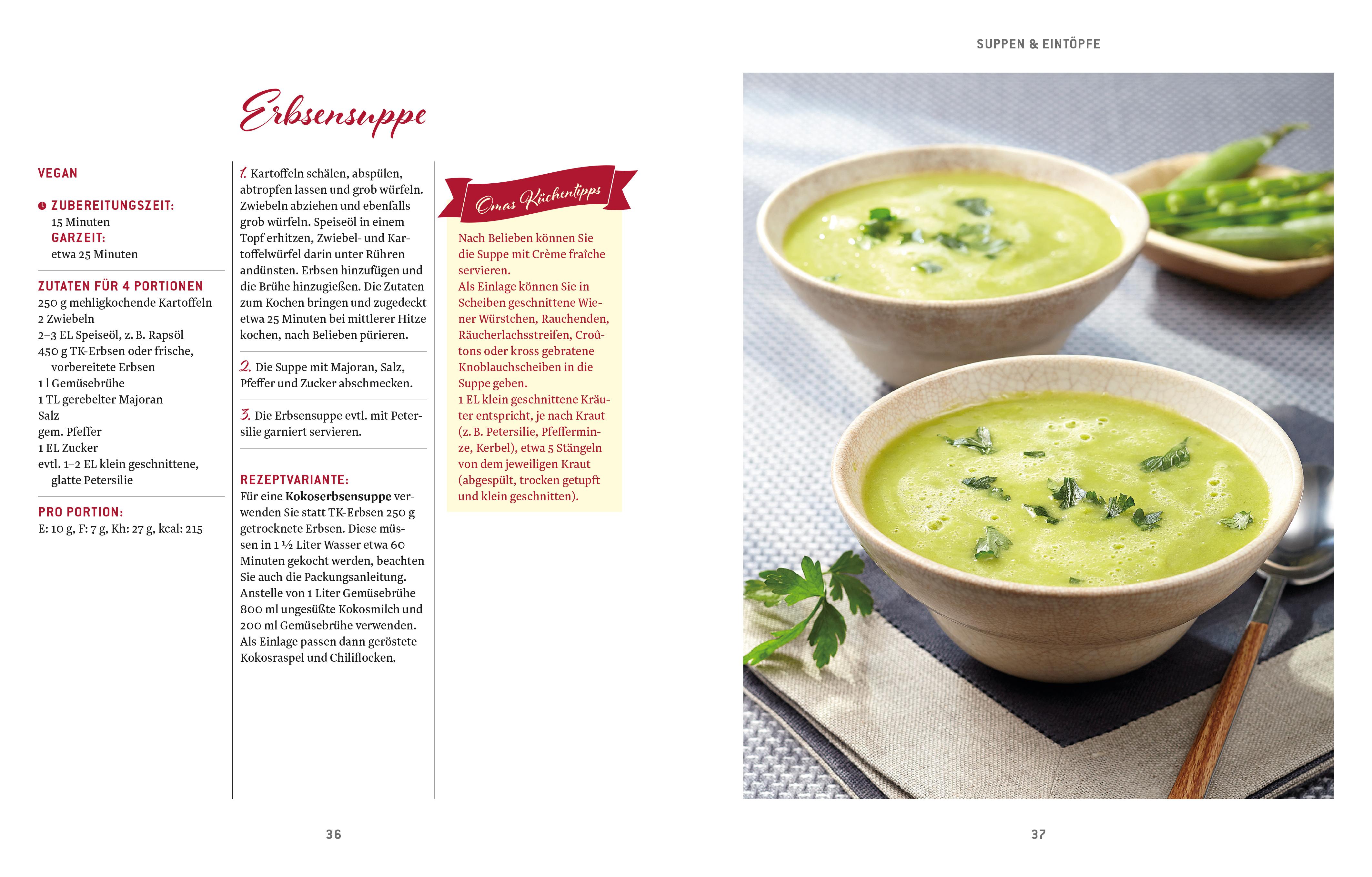 Beispielinhalt (Bild) Omas Küchenklassiker