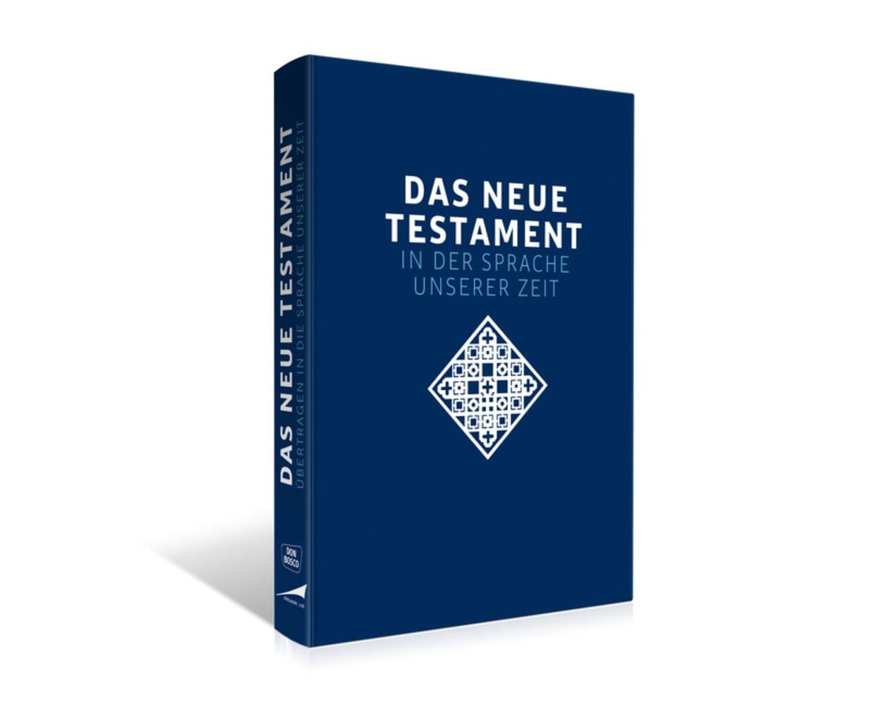 Vorderes Coverbild Das neue Testament. Übertragen in die Sprache unserer Zeit. Blaue Ausgabe