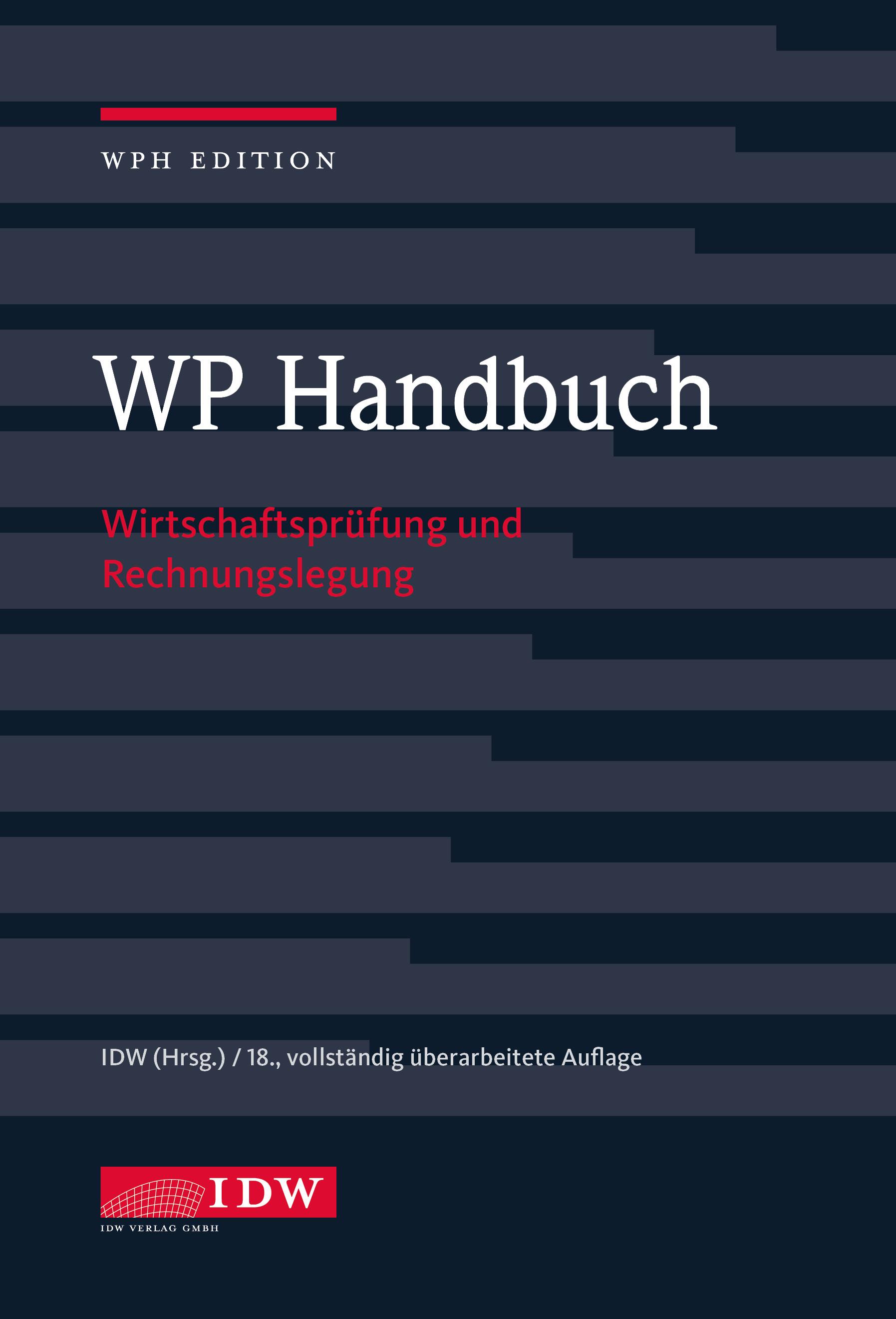 Vorderes Coverbild WP Handbuch, 18. Auflage