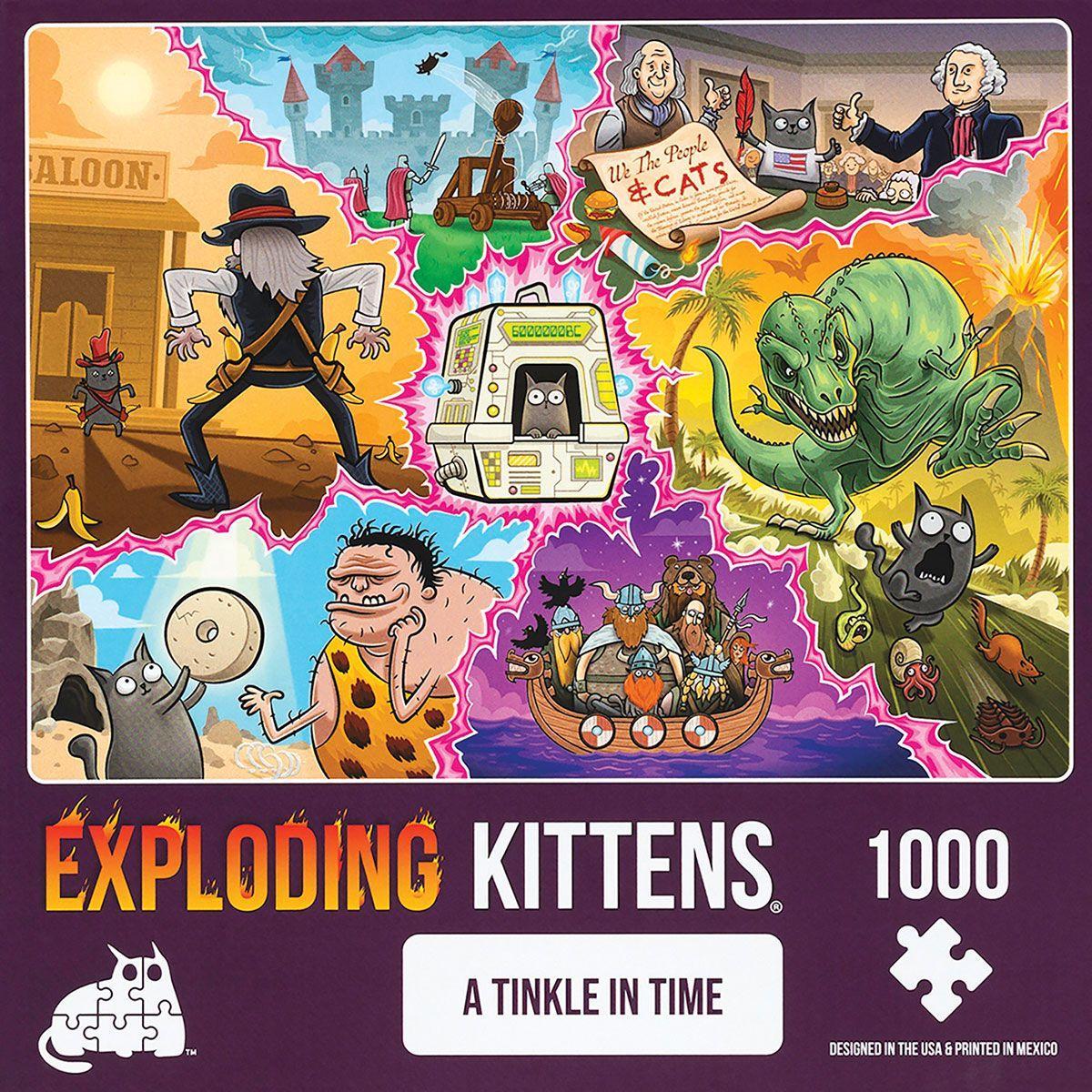 Vorderes Coverbild Exploding Kittens Puzzle: A Tinkle in Time