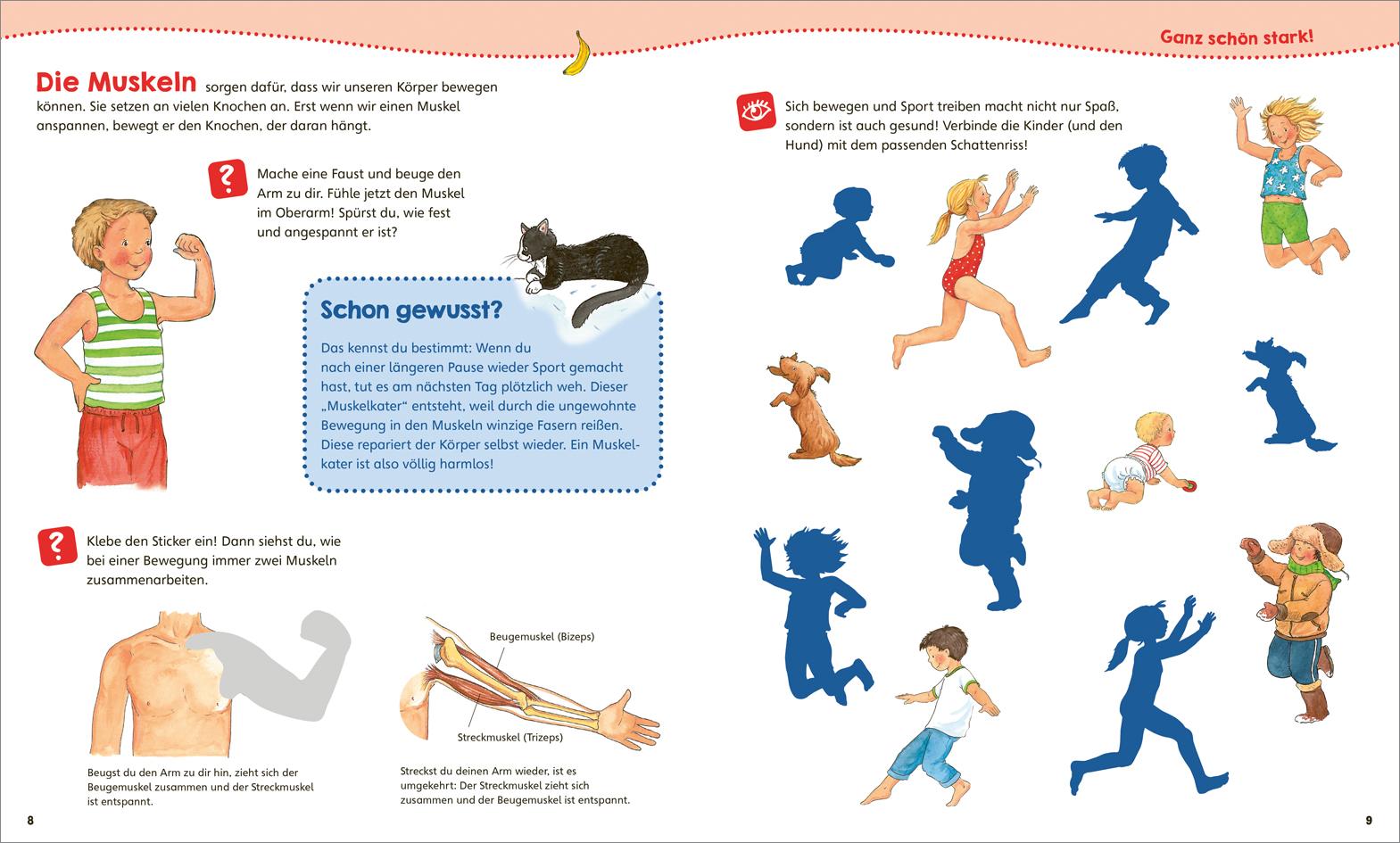Beispielinhalt (Bild) WAS IST WAS Junior Mitmach-Heft Mein Körper