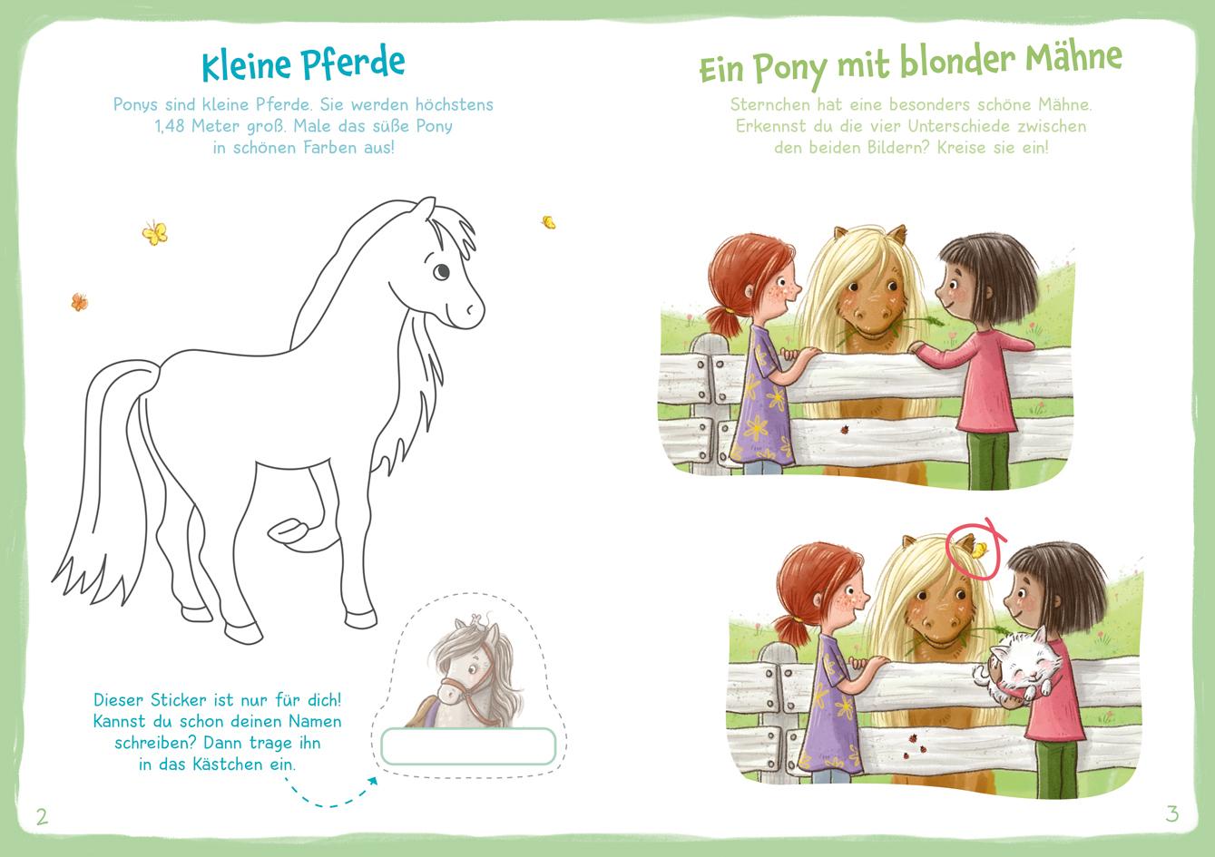 Beispielinhalt (Bild) WAS IST WAS Meine Welt Mach mit! Ponys