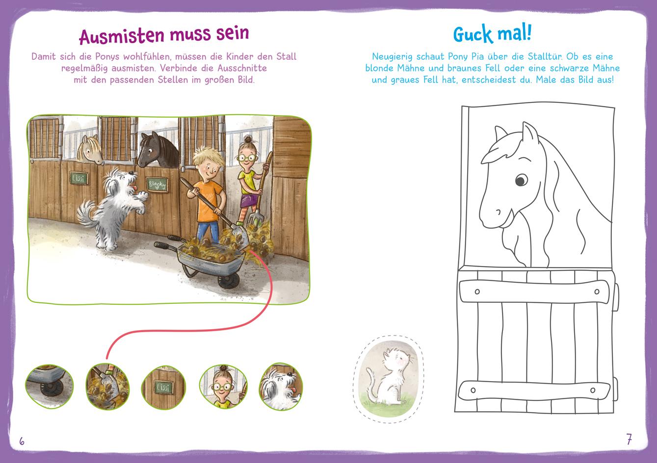 Beispielinhalt (Bild) WAS IST WAS Meine Welt Mach mit! Ponys