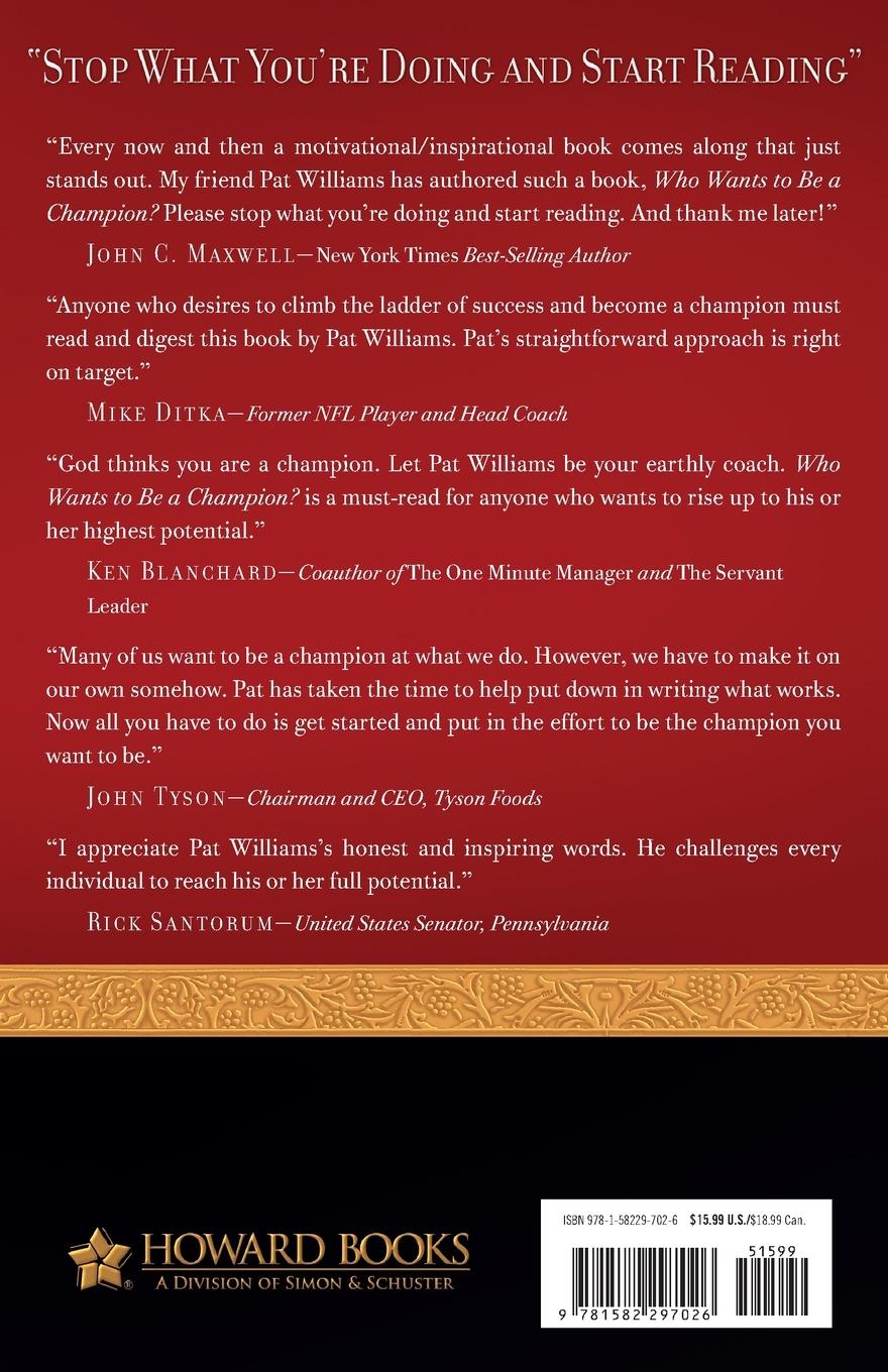 Rückseitencover Who Wants to Be a Champion?