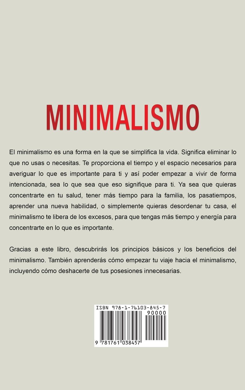 Rückseitencover Minimalismo