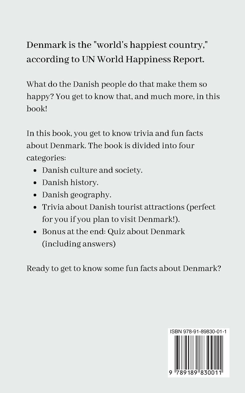 Rückseitencover Danish Trivia Book