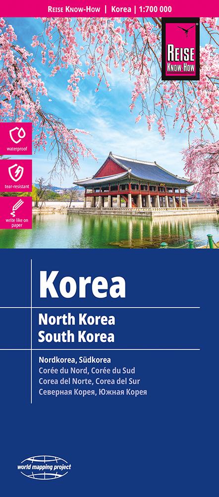 Vorderes Coverbild Reise Know-How Landkarte Korea, Nord und Süd 1 : 700.000