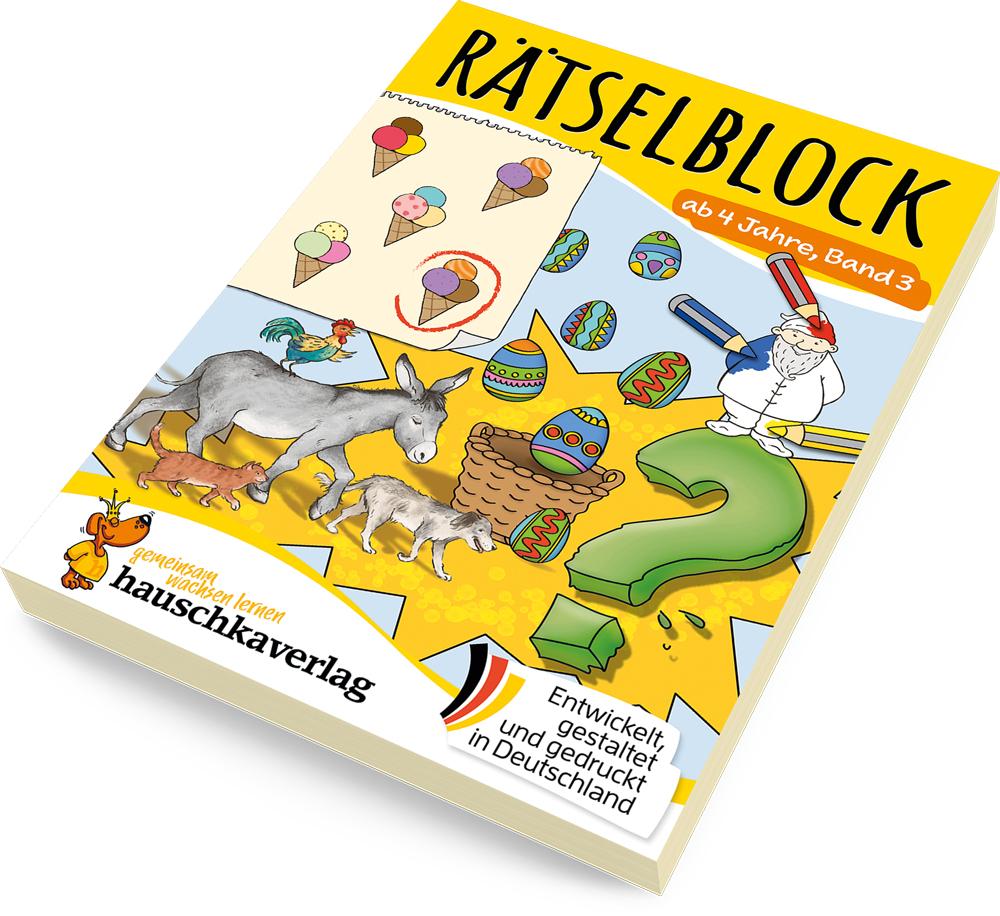 Beispielinhalt (Bild) Rätselblock ab 4 Jahre - Band 3