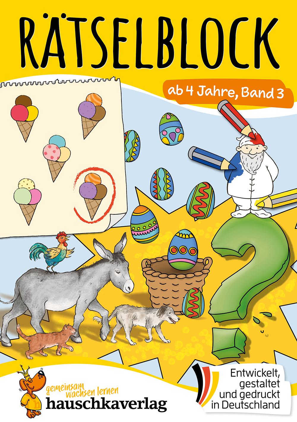 Vorderes Coverbild Rätselblock ab 4 Jahre - Band 3