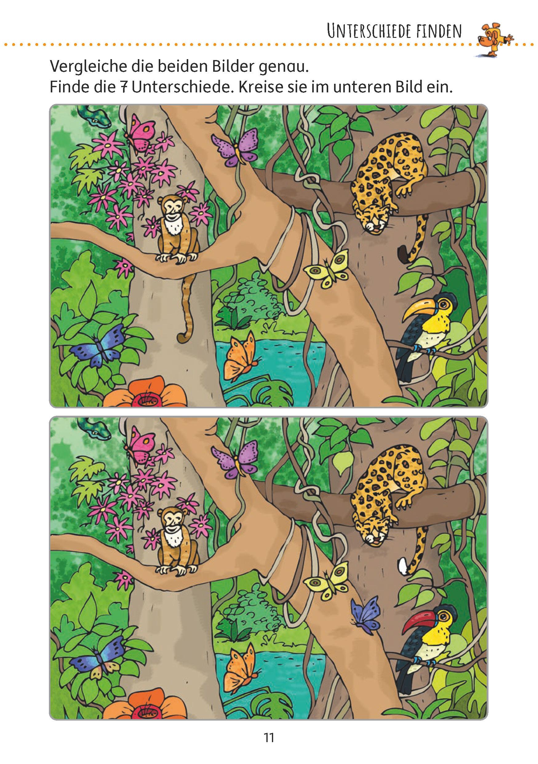 Beispielinhalt (Bild) Rätselblock ab 5 Jahre - Band 3