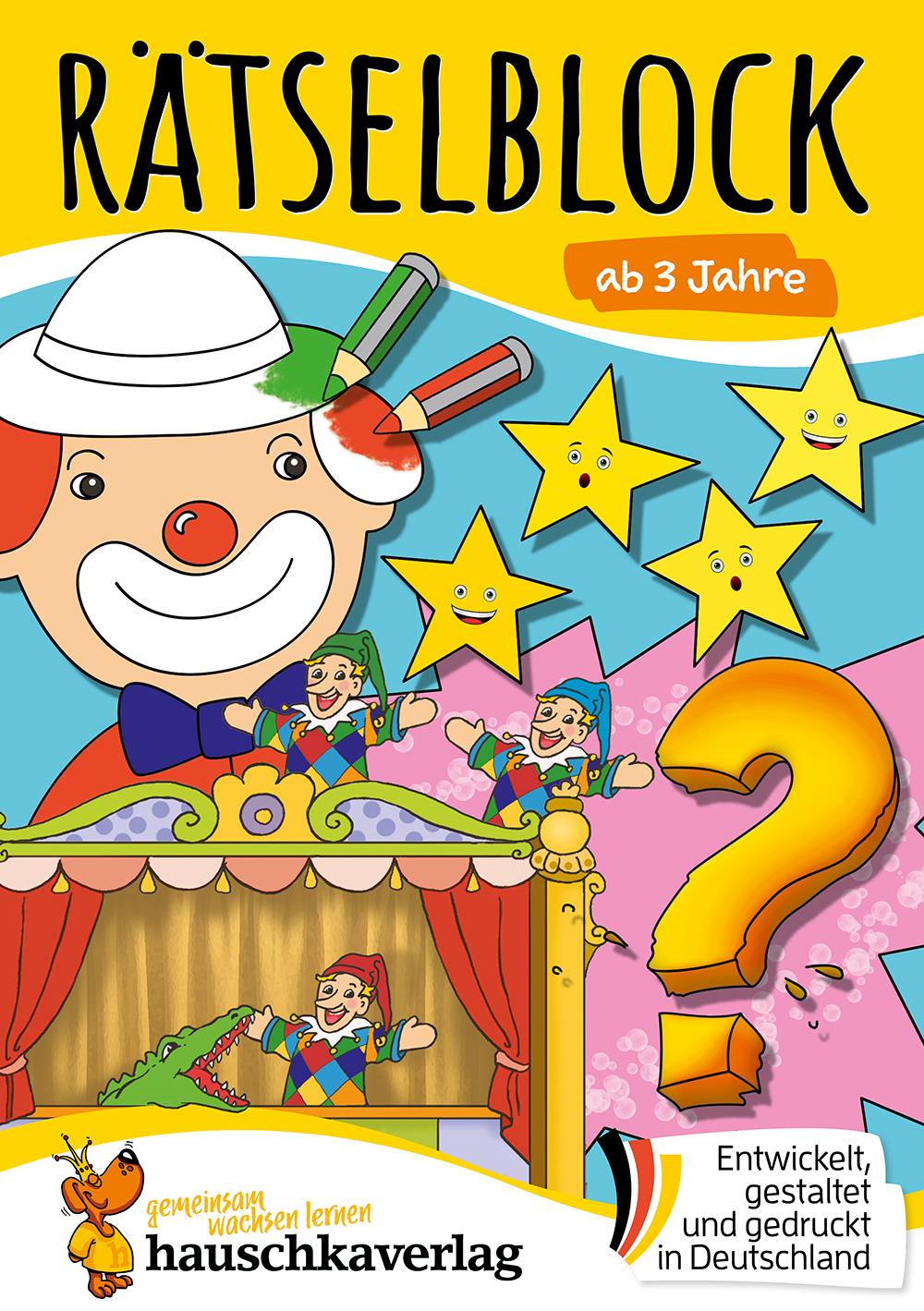 Vorderes Coverbild Rätselblock ab 3 Jahre - Band 1