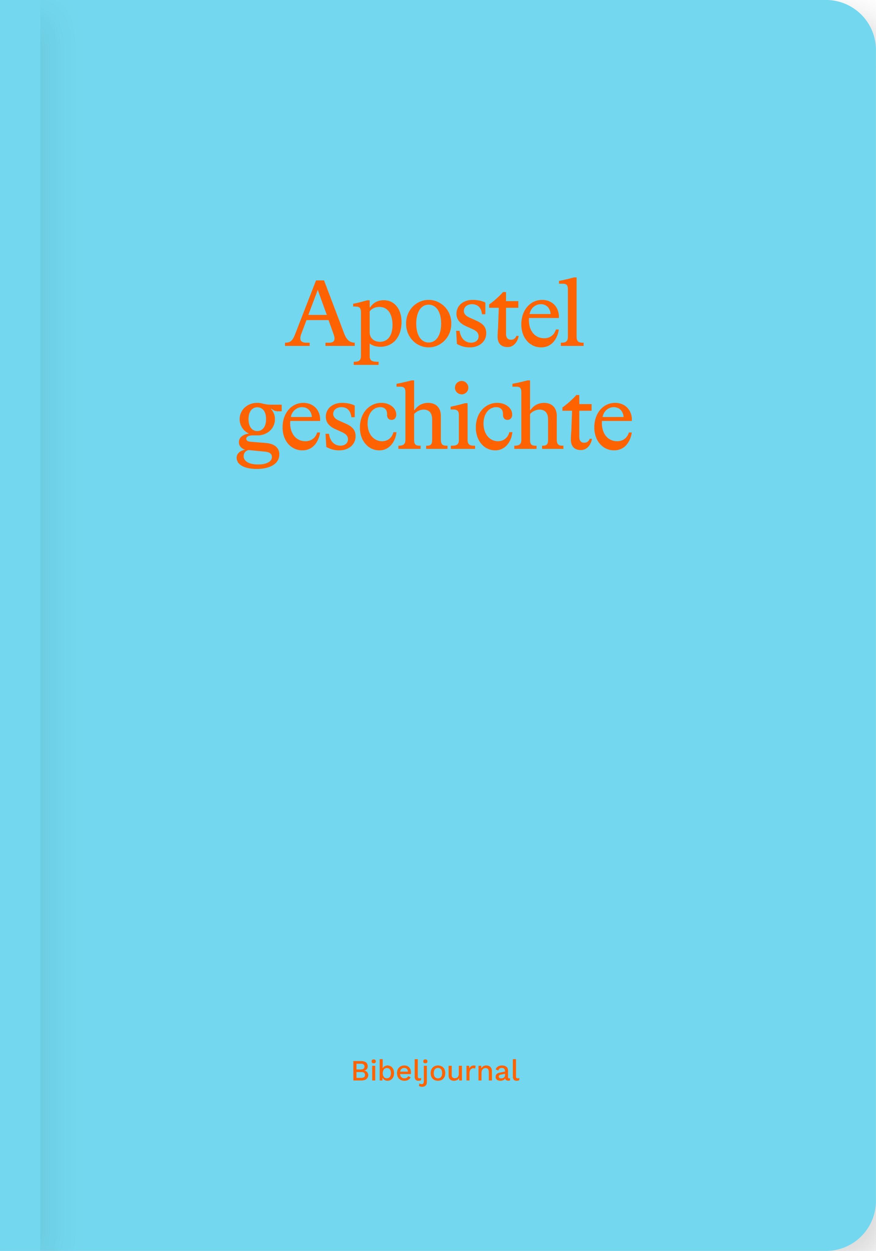 Vorderes Coverbild Apostelgeschichte (Bibeljournal)