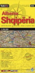 Vorderes Coverbild Albanien Straßenkarte 1 : 350 000  GPS