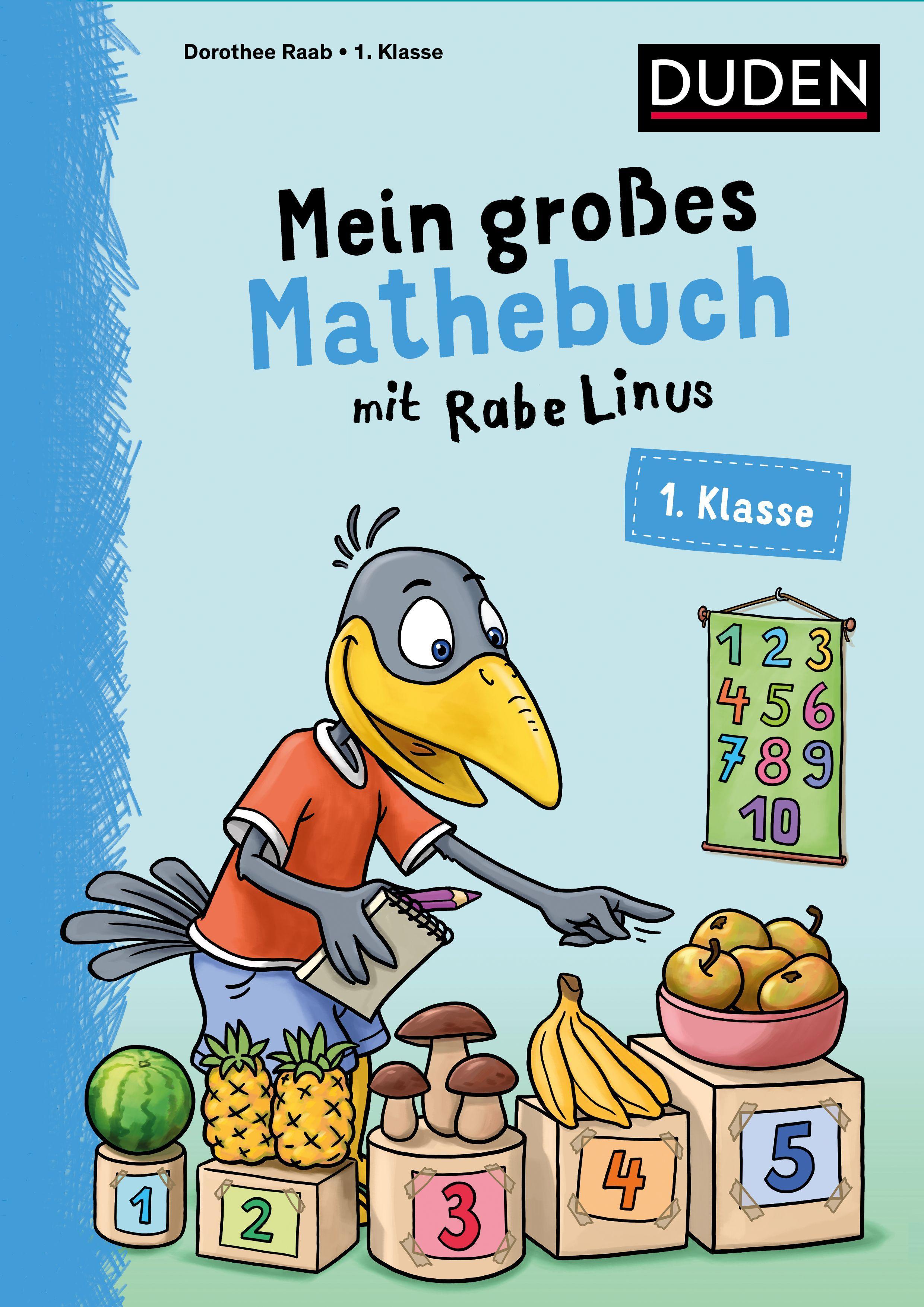 Vorderes Coverbild Mein großes Mathebuch mit Rabe Linus - 1. Klasse
