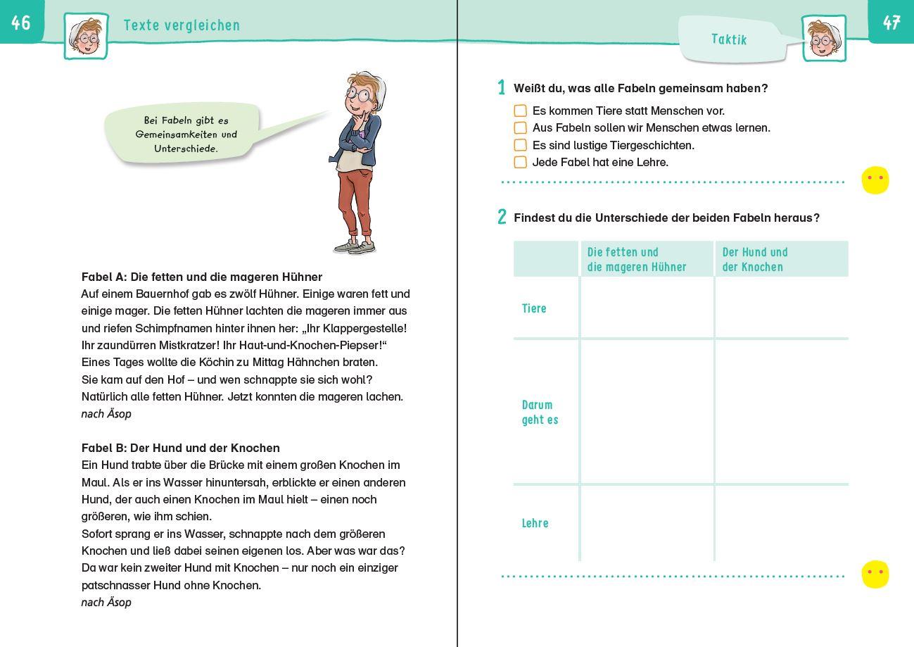 Beispielinhalt (Bild) Übungsheft - Lesen 4. Klasse