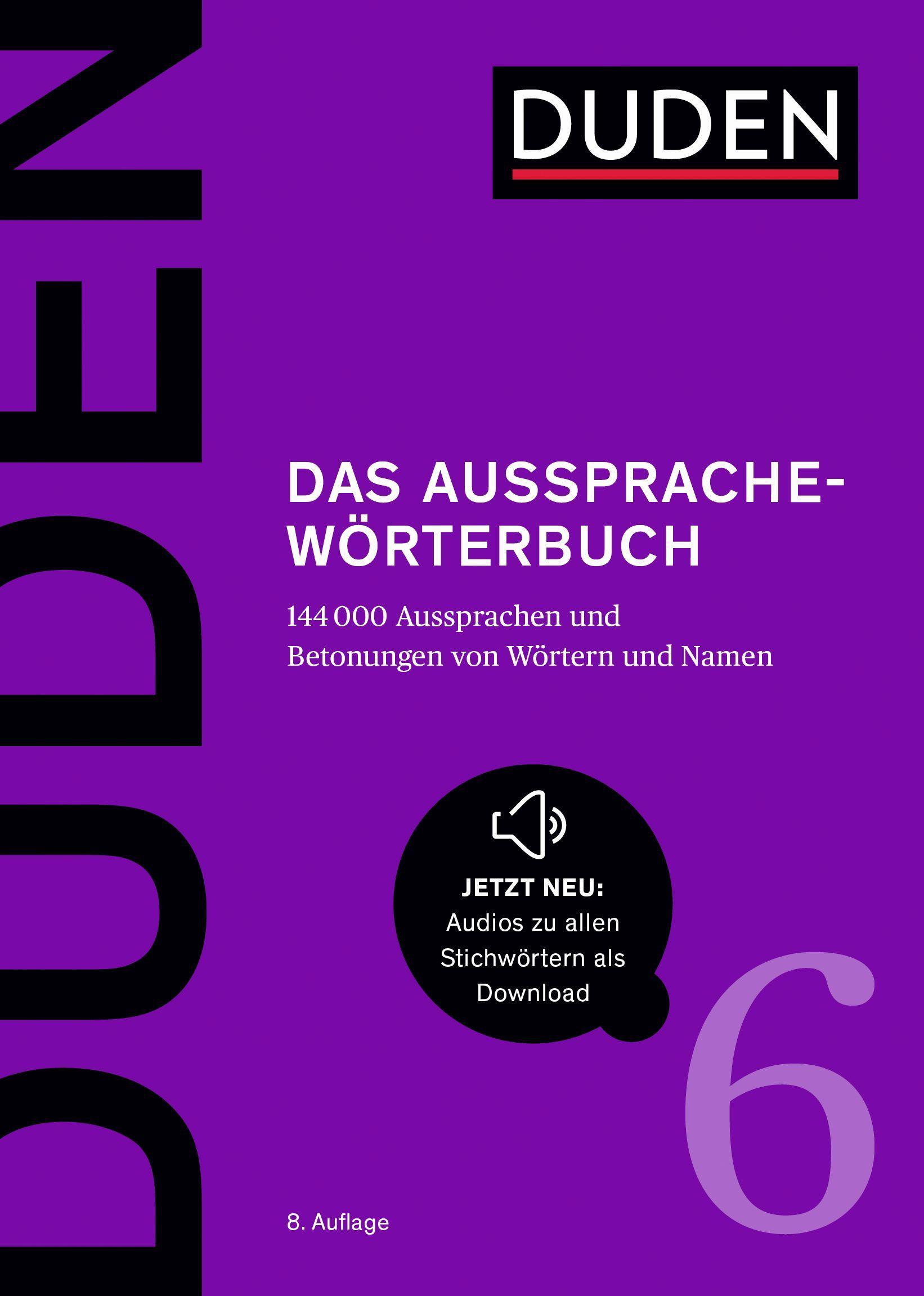 Vorderes Coverbild Duden - Das Aussprachewörterbuch