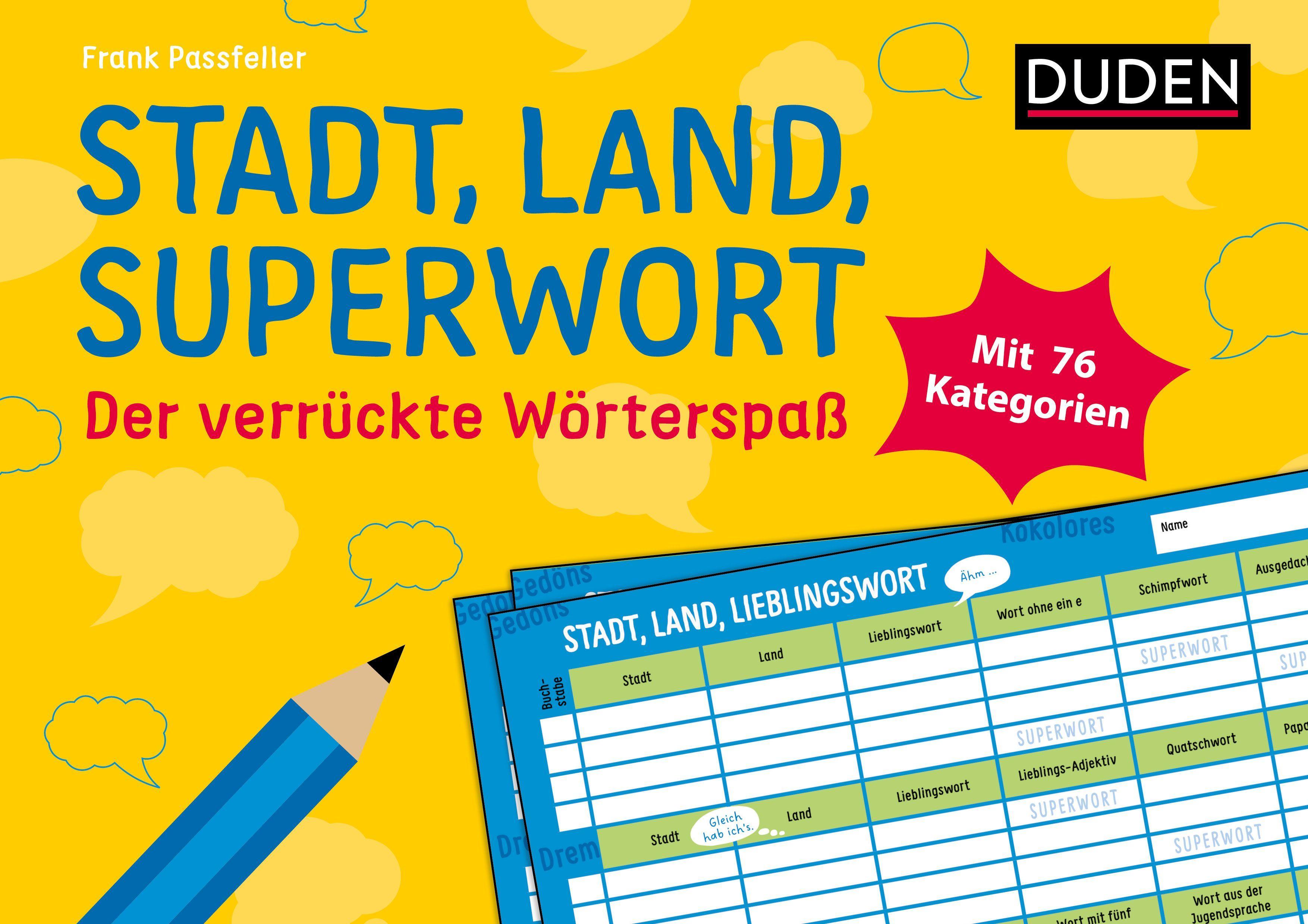 Vorderes Coverbild Stadt, Land, Superwort - Der verrückte Wörterspaß