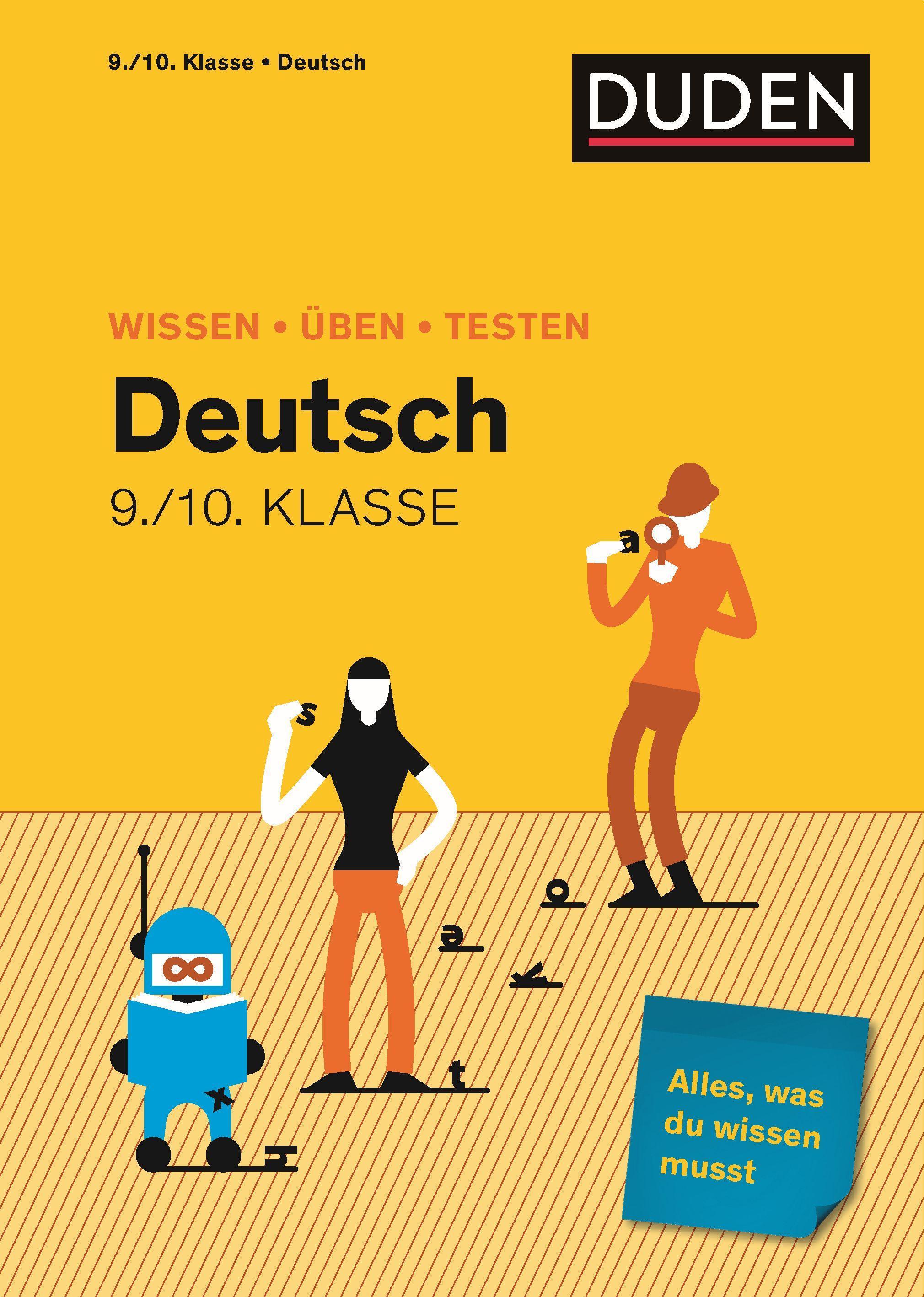 Vorderes Coverbild Wissen - Üben - Testen: Deutsch 9./10. Klasse