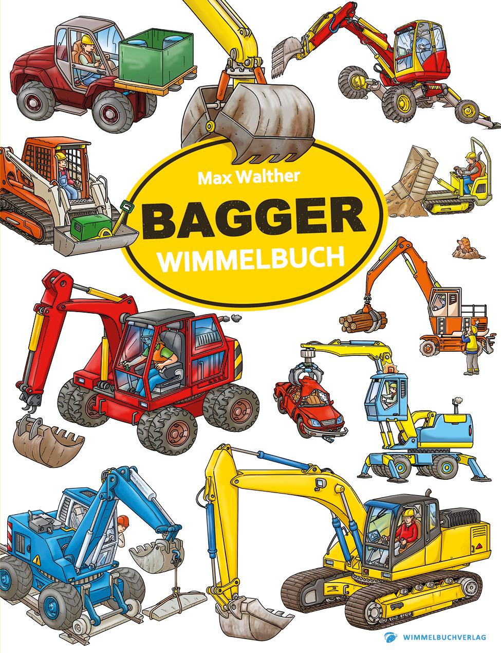 Vorderes Coverbild Bagger Wimmelbuch Pocket
