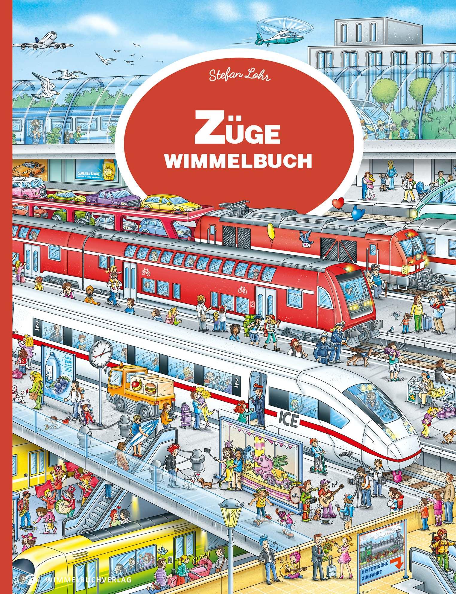 Vorderes Coverbild Züge Wimmelbuch Pocket
