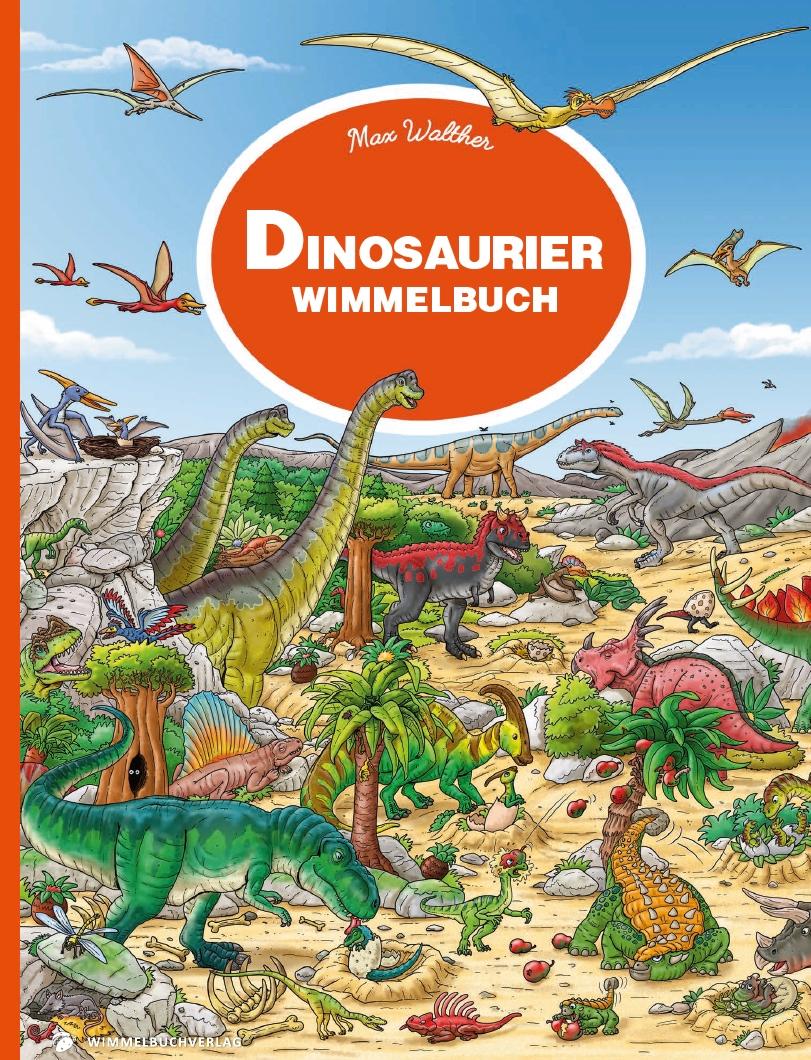 Vorderes Coverbild Dinosaurier Wimmelbuch Pocket
