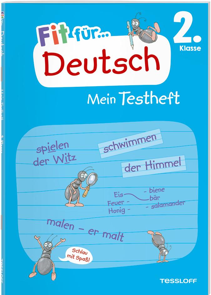 Vorderes Coverbild Fit für Deutsch 2. Klasse. Mein Testheft