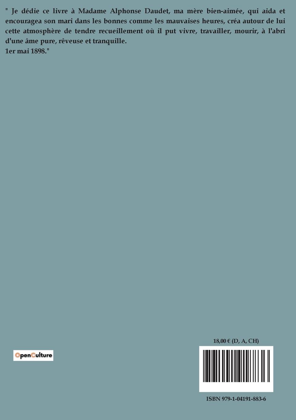 Rückseitencover Alphonse Daudet