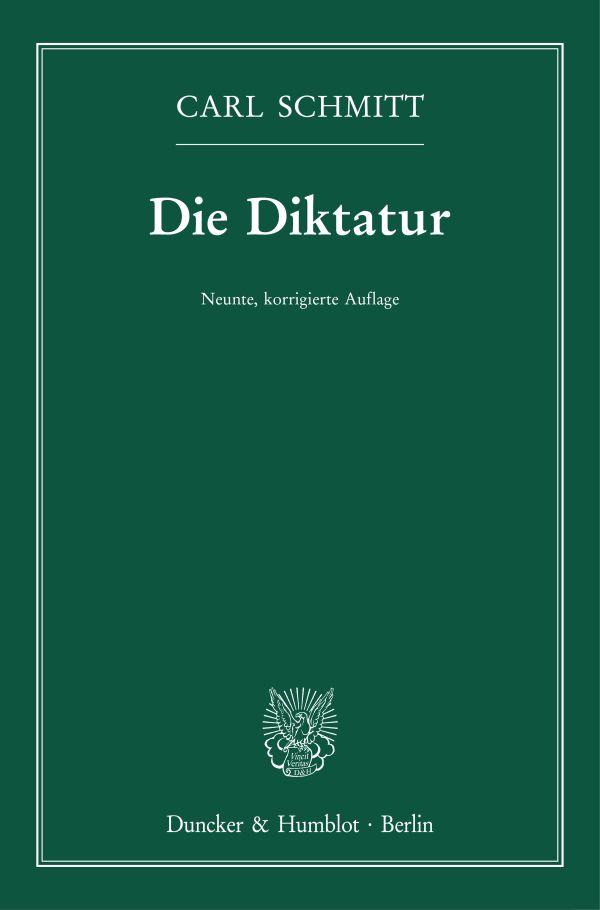 Vorderes Coverbild Die Diktatur.