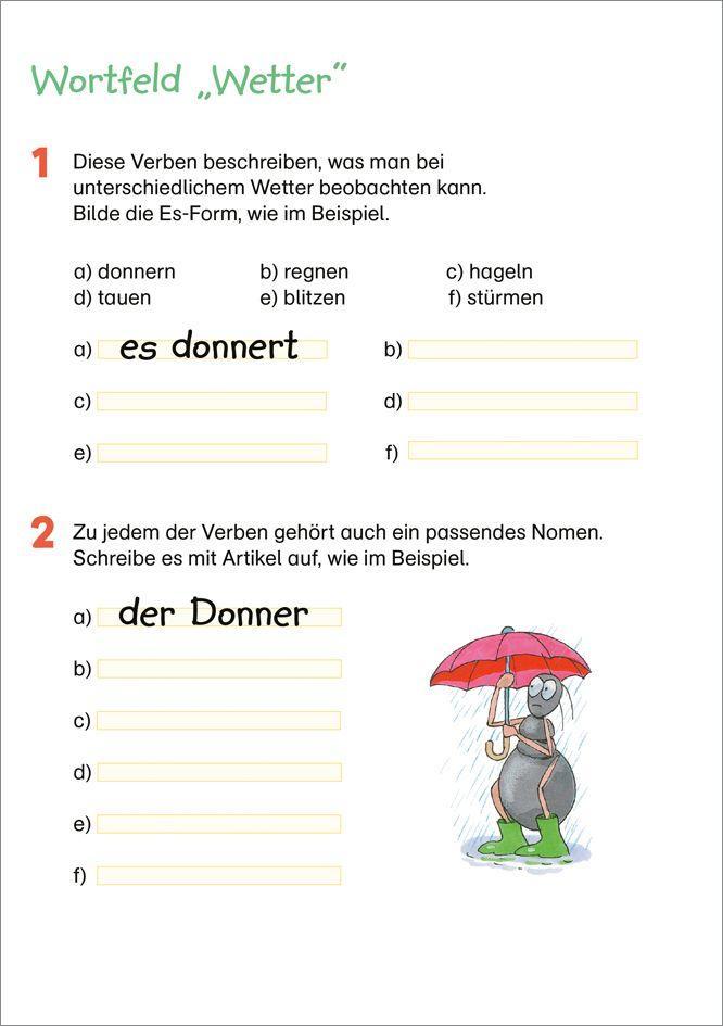 Beispielinhalt (Bild) Fit für Deutsch 3. Klasse. Mein 5-Minuten-Block