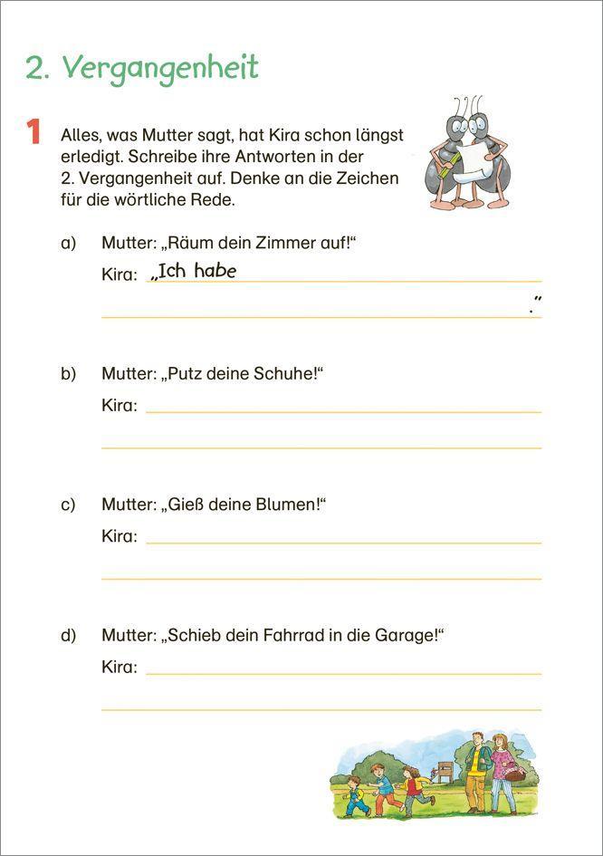 Beispielinhalt (Bild) Fit für Deutsch 3. Klasse. Mein 5-Minuten-Block