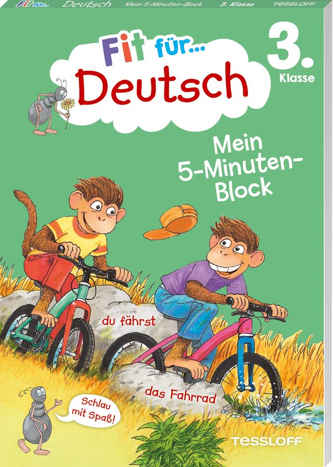 Vorderes Coverbild Fit für Deutsch 3. Klasse. Mein 5-Minuten-Block