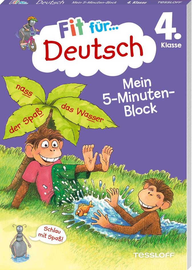 Vorderes Coverbild Fit für Deutsch 4. Klasse. Mein 5-Minuten-Block