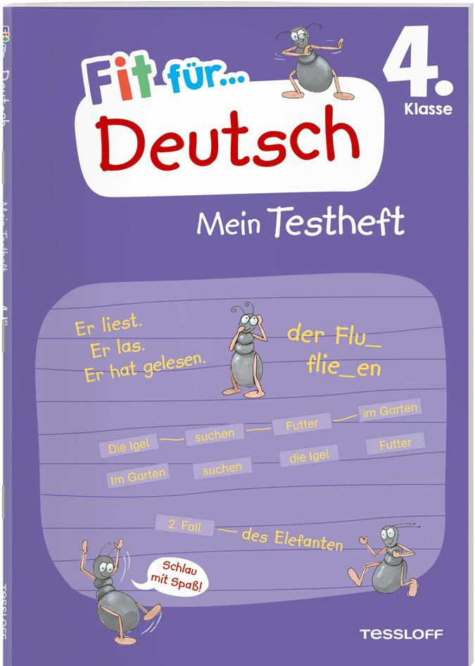 Vorderes Coverbild Fit für Deutsch 4. Klasse. Mein Testheft