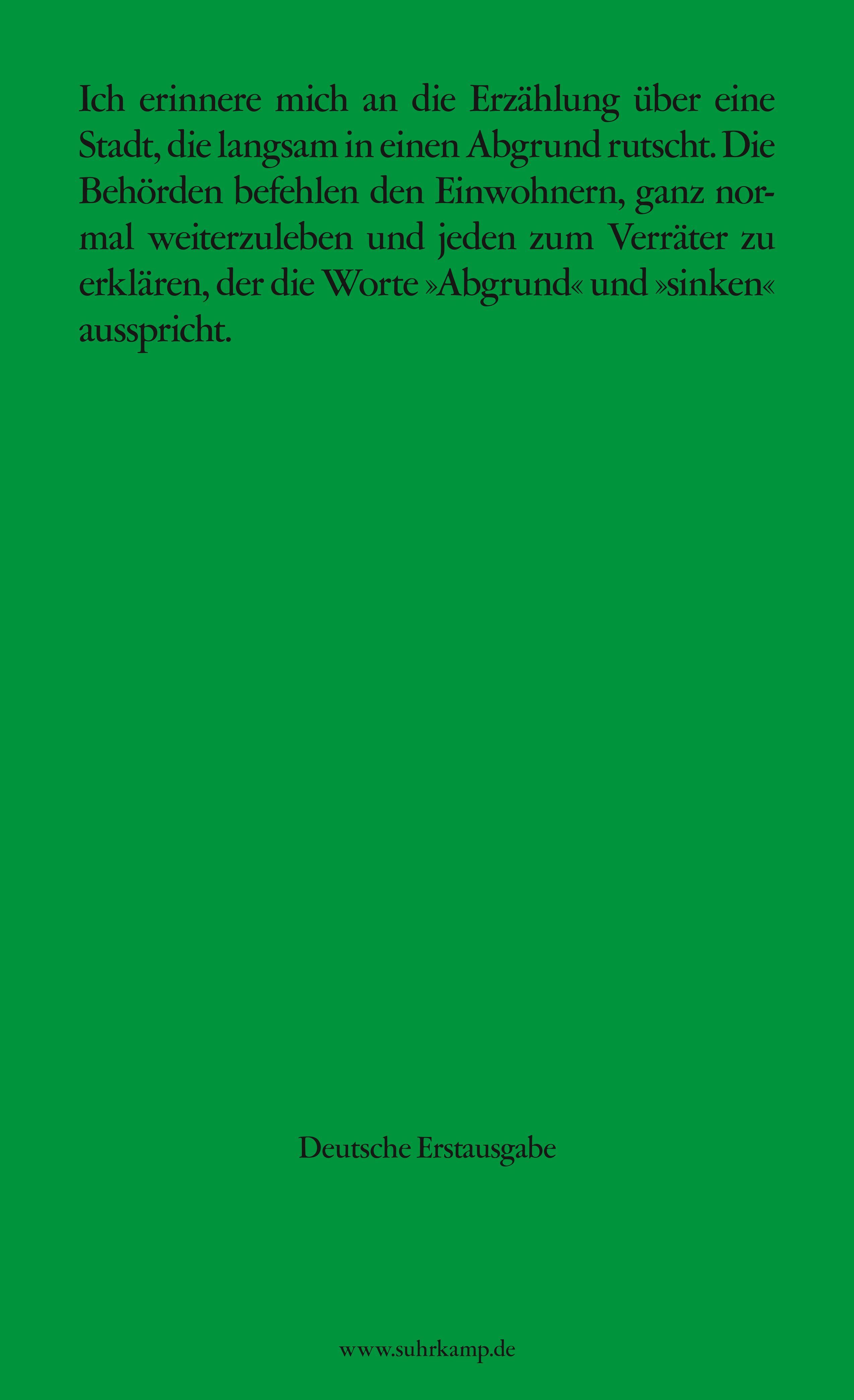 Rückseitencover Tagebuch vom Ende der Welt