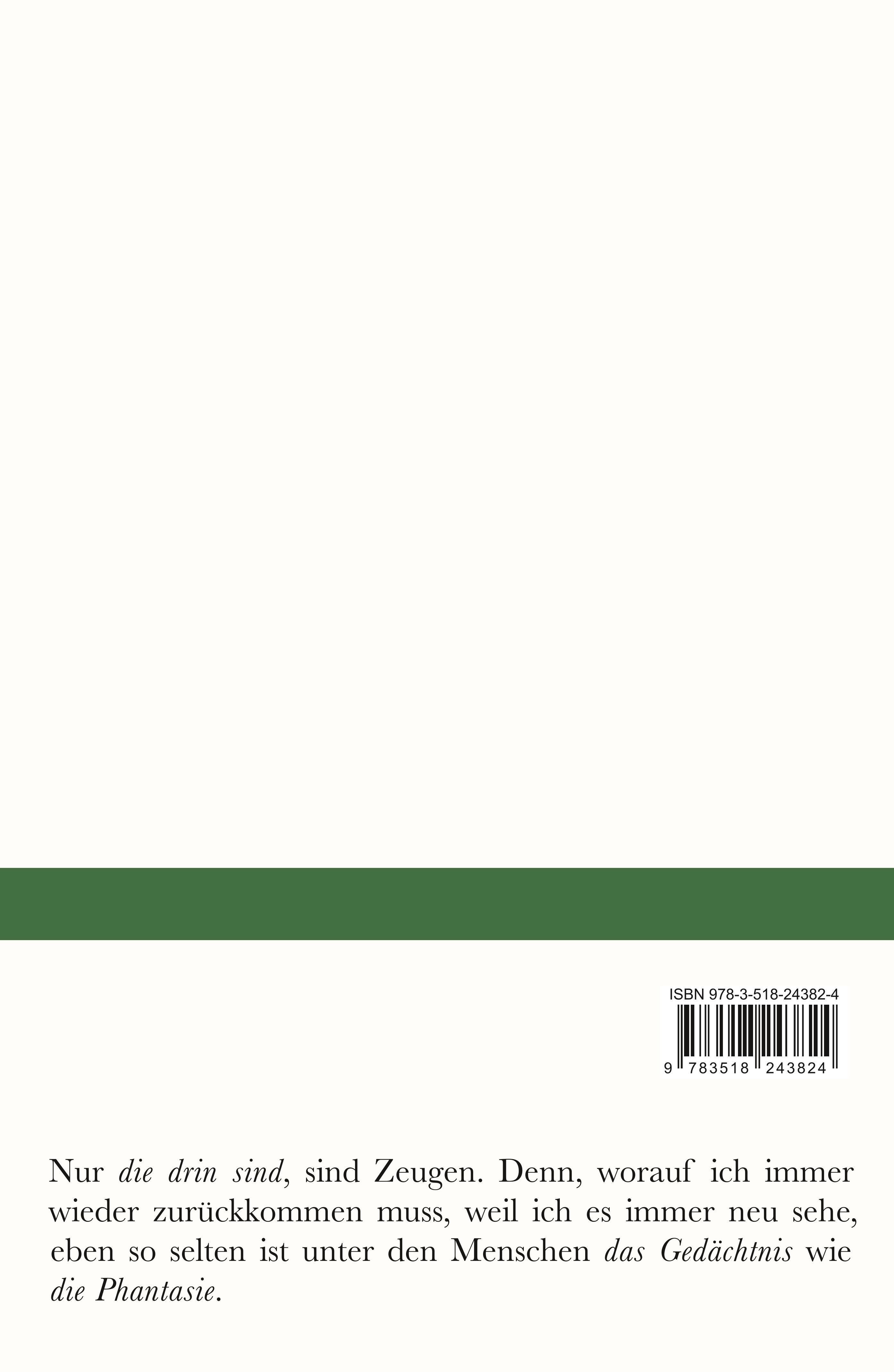 Rückseitencover Zehn Tage / Bericht über einen inneren Aufenthalt