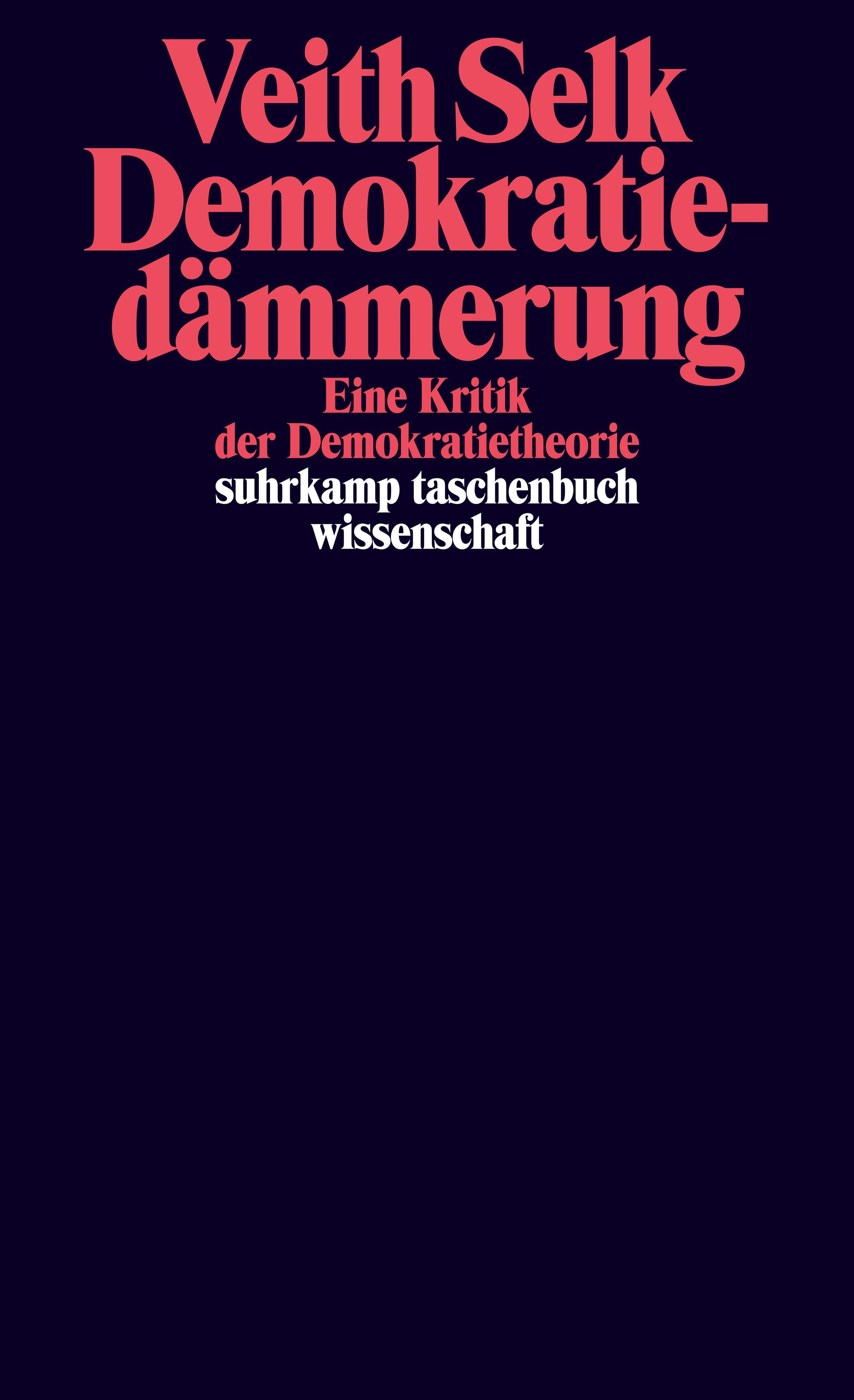 Vorderes Coverbild Demokratiedämmerung