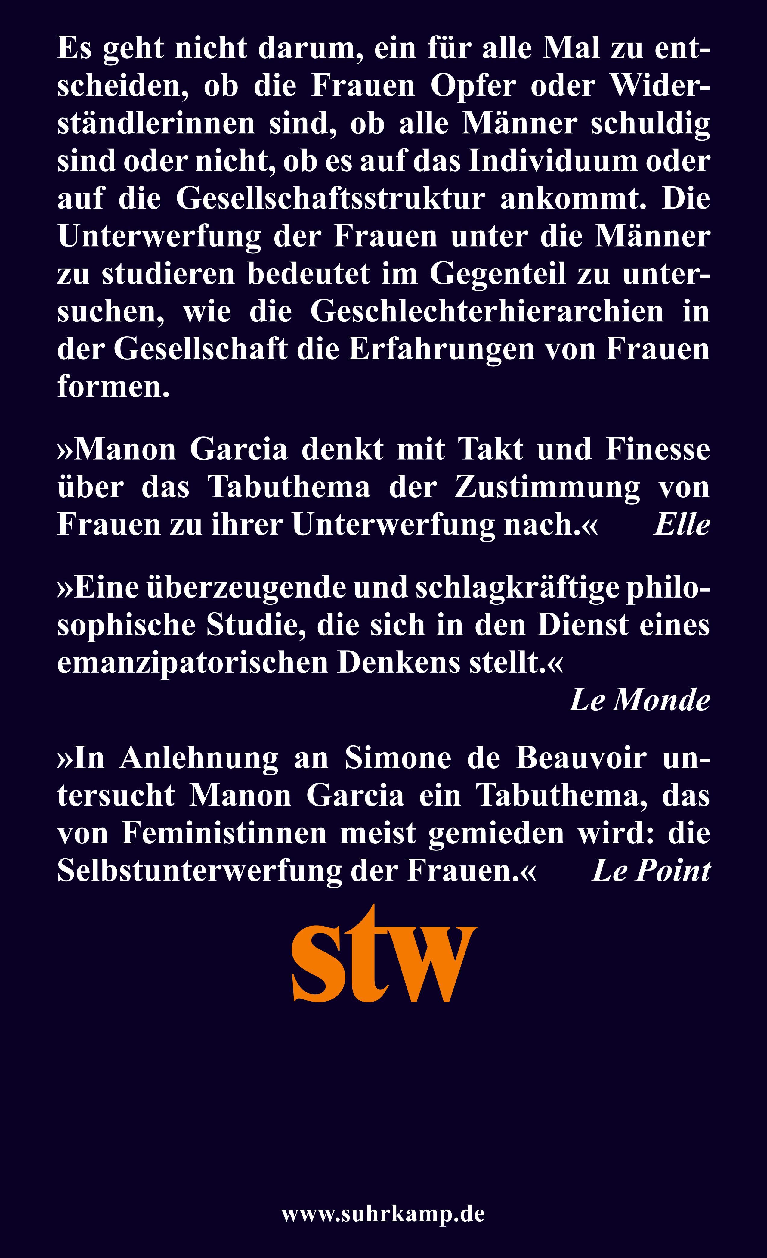 Rückseitencover Wir werden nicht unterwürfig geboren