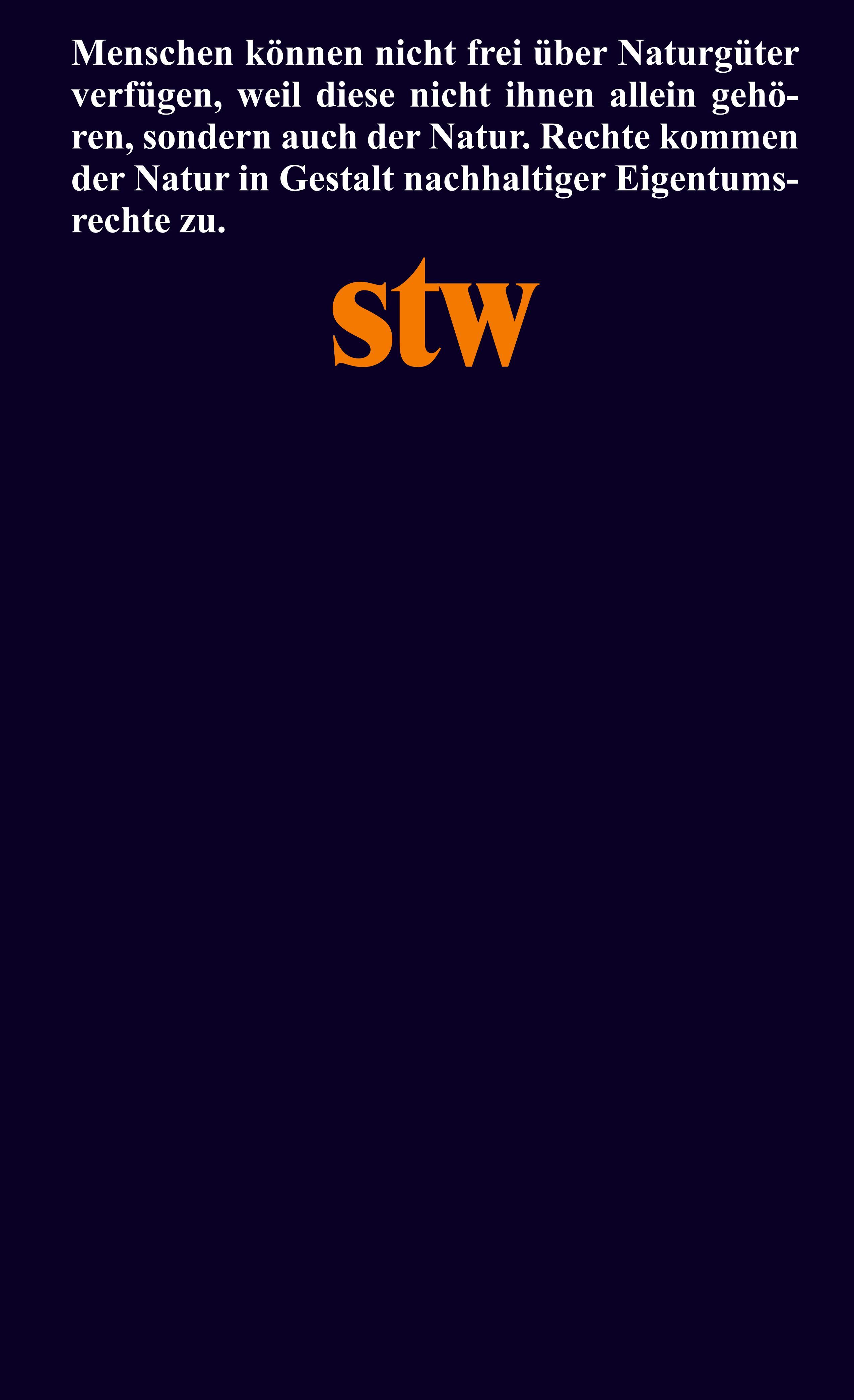 Rückseitencover Die Rechte der Natur