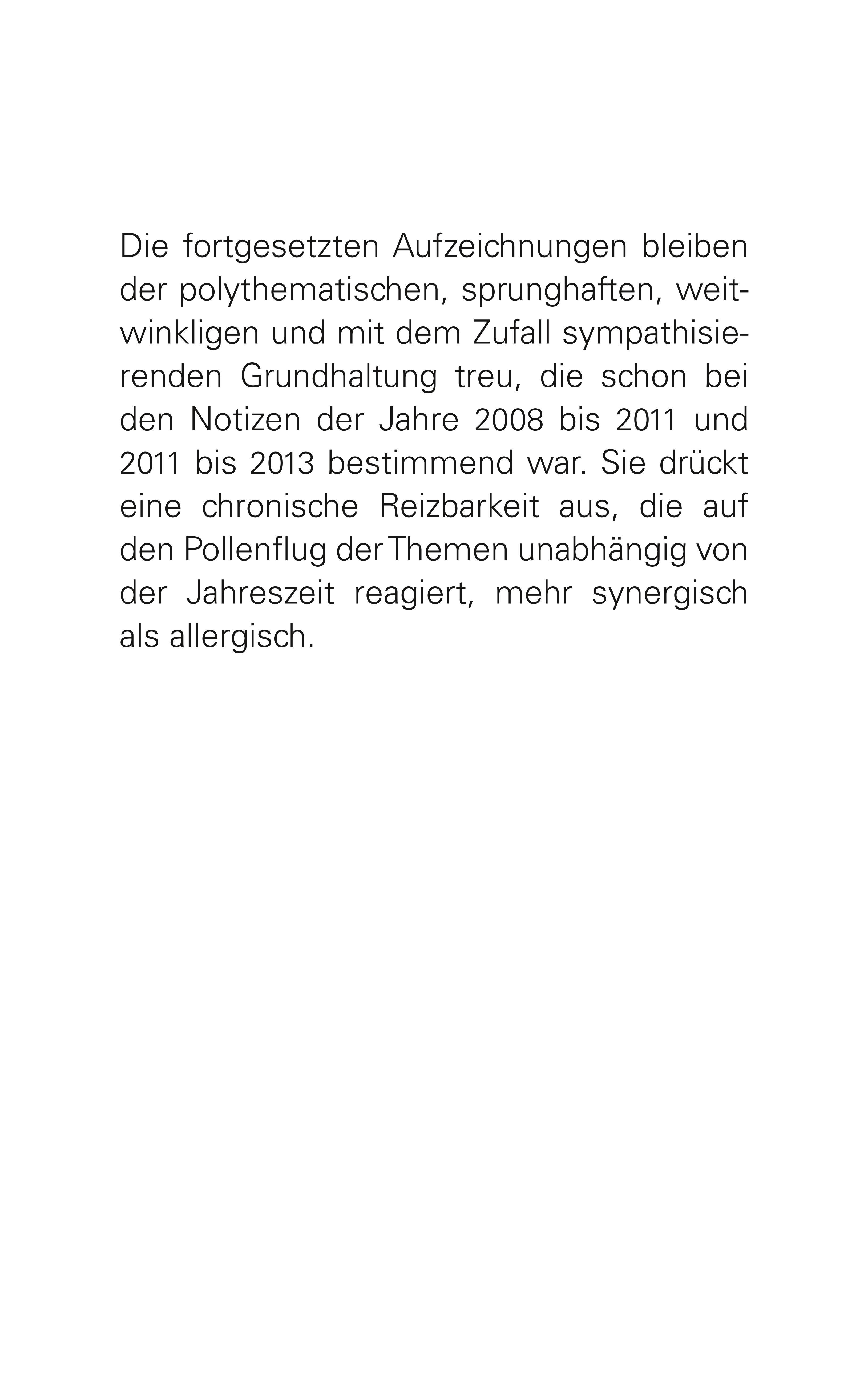 Rückseitencover Zeilen und Tage III