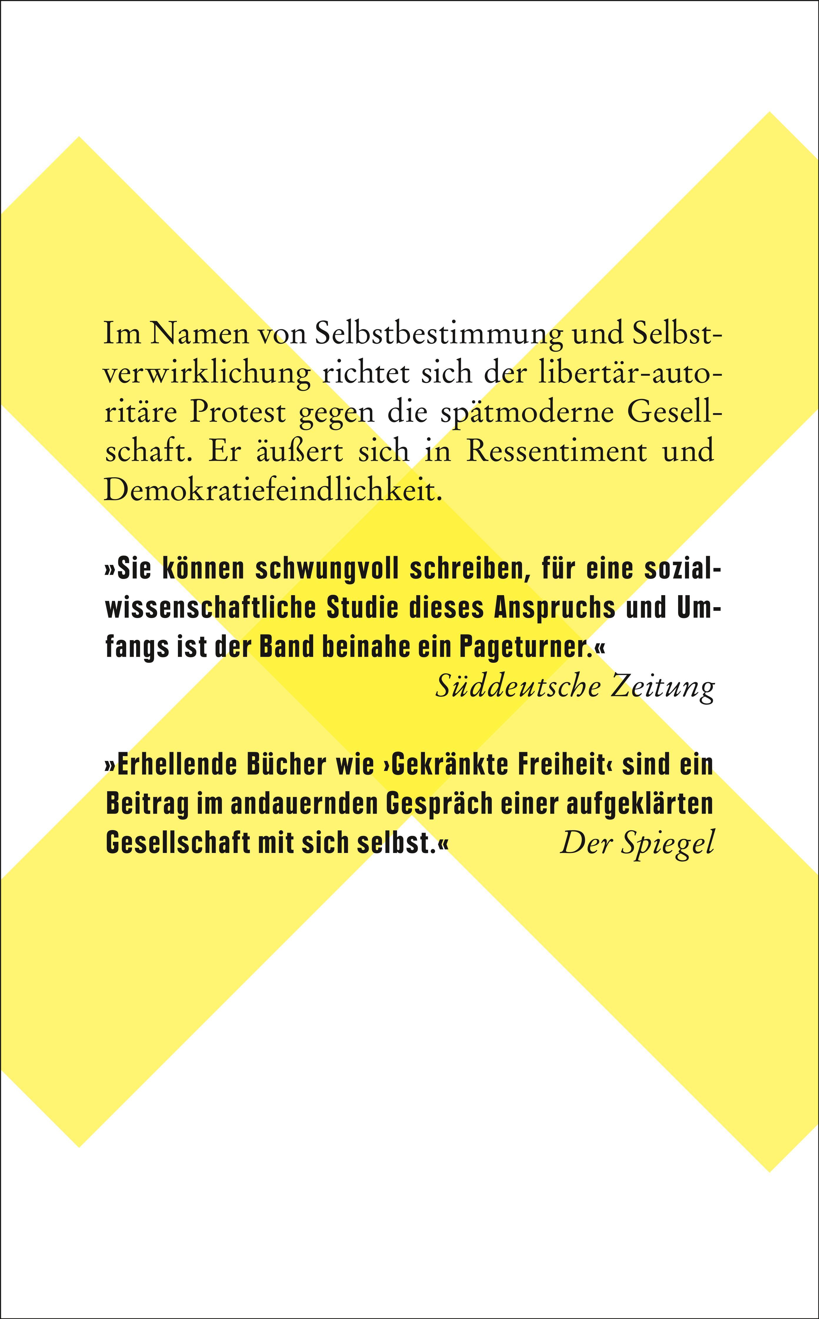 Rückseitencover Gekränkte Freiheit