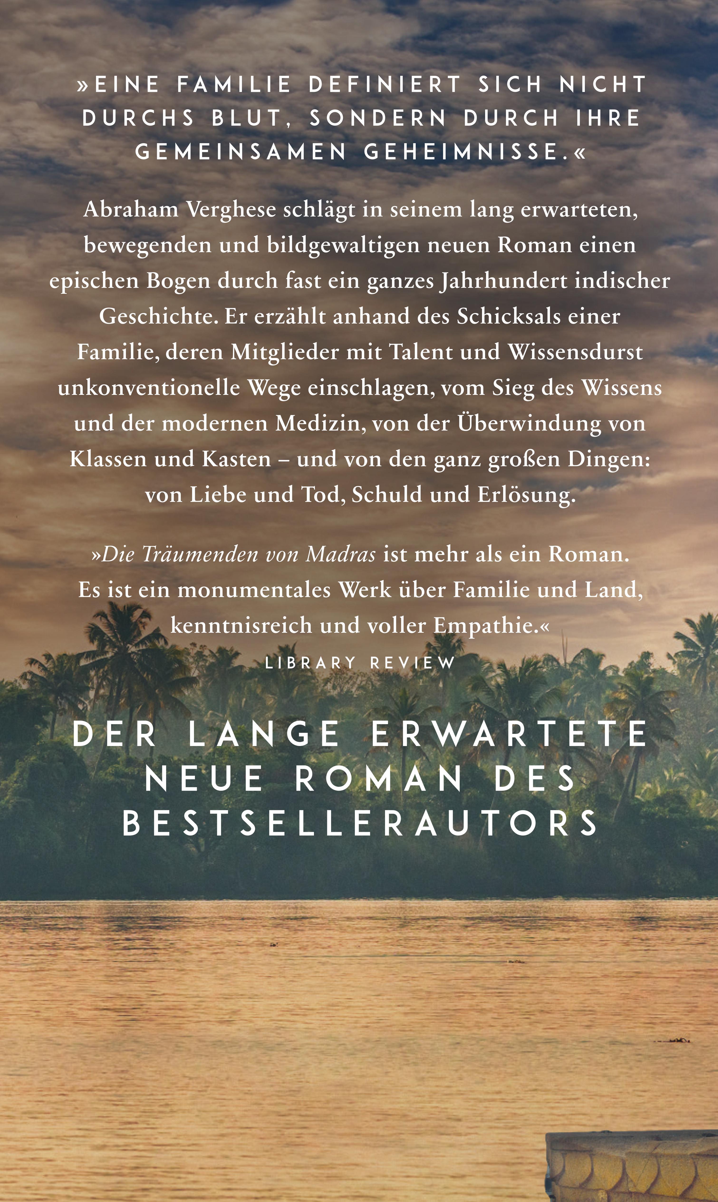 Rückseitencover Die Träumenden von Madras