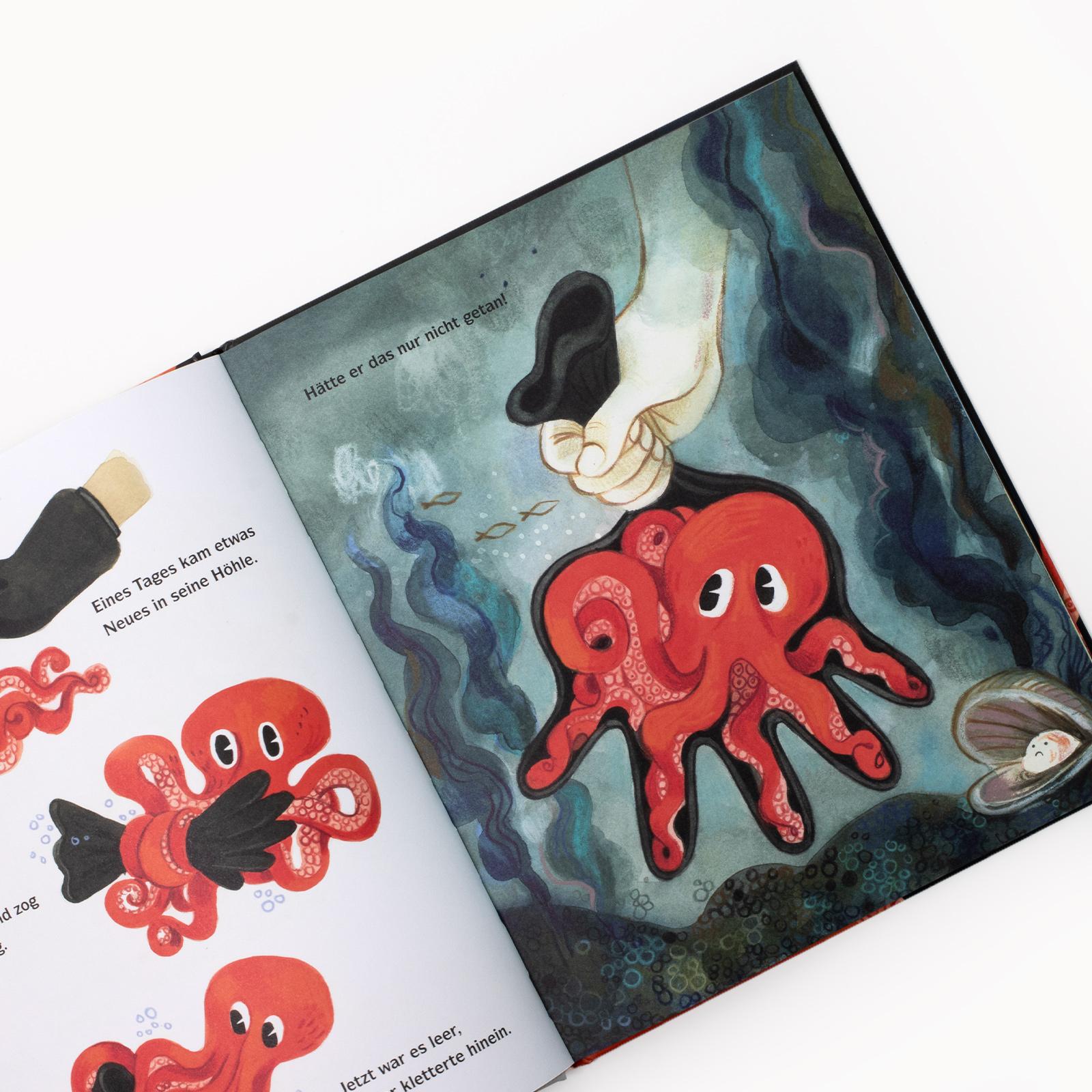 Beispielinhalt (Bild) Der Oktopus haut ab