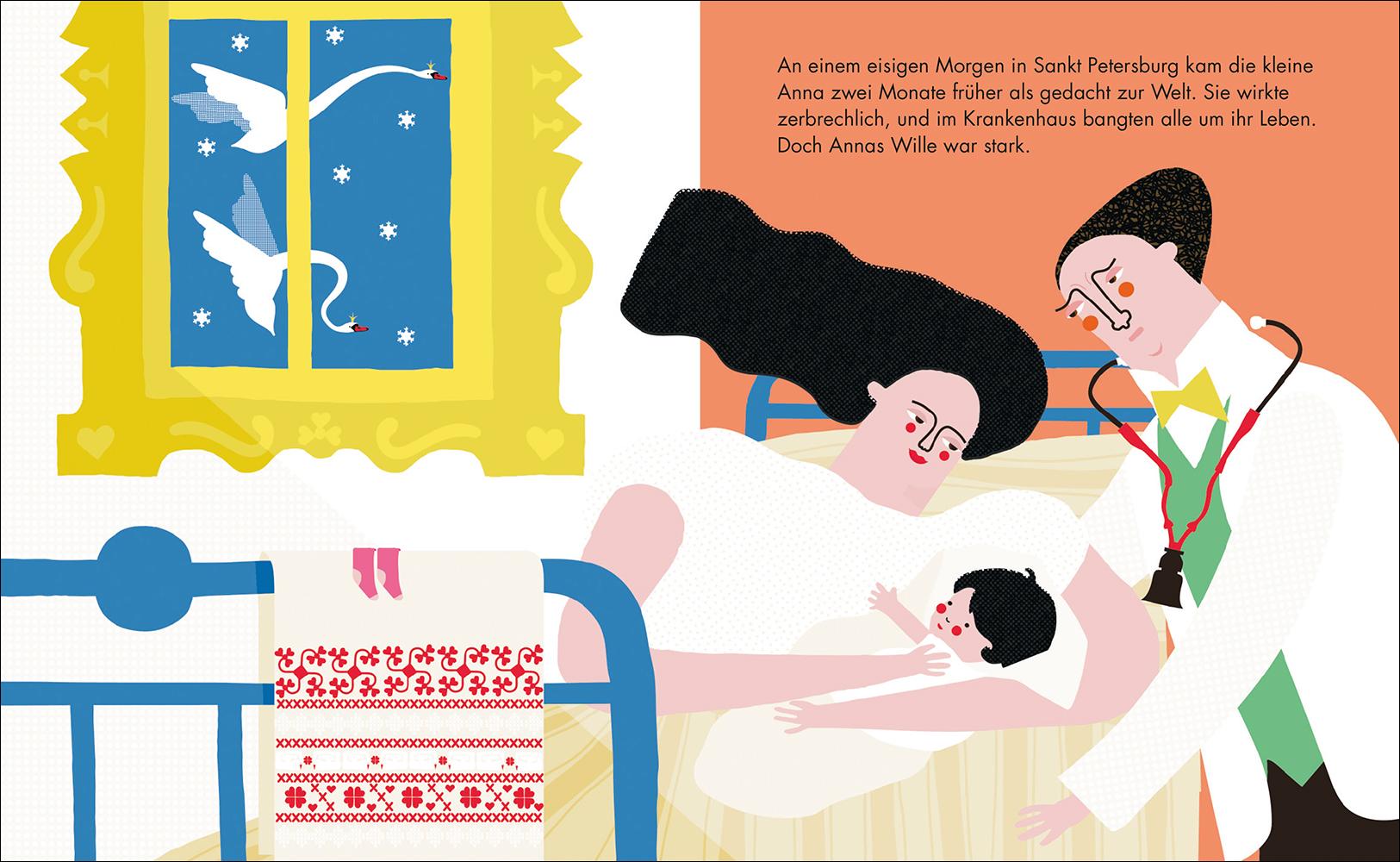 Beispielinhalt (Bild) Little People, Big Dreams - Anna Pawlowa