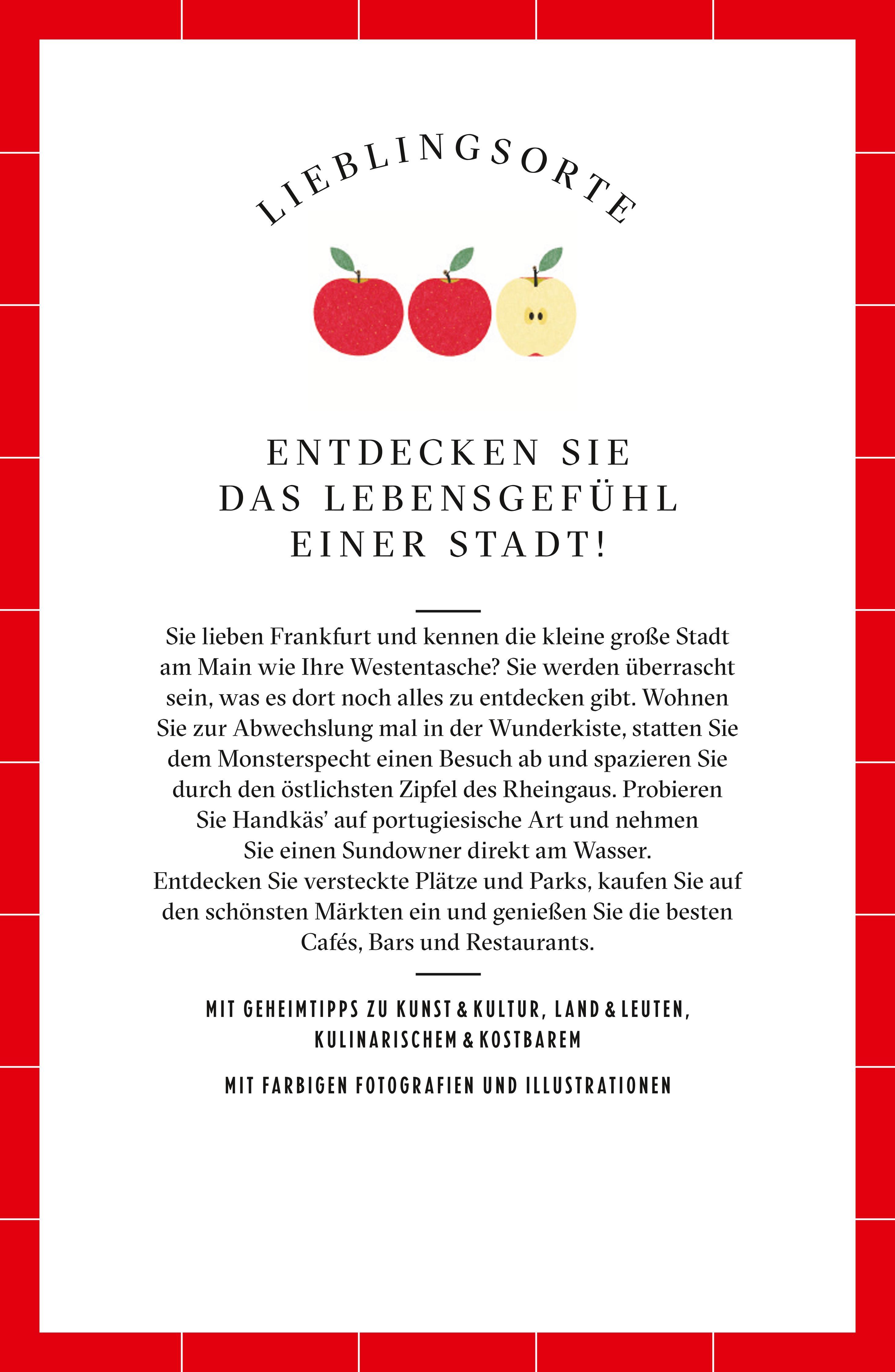 Rückseitencover Frankfurt Reiseführer LIEBLINGSORTE