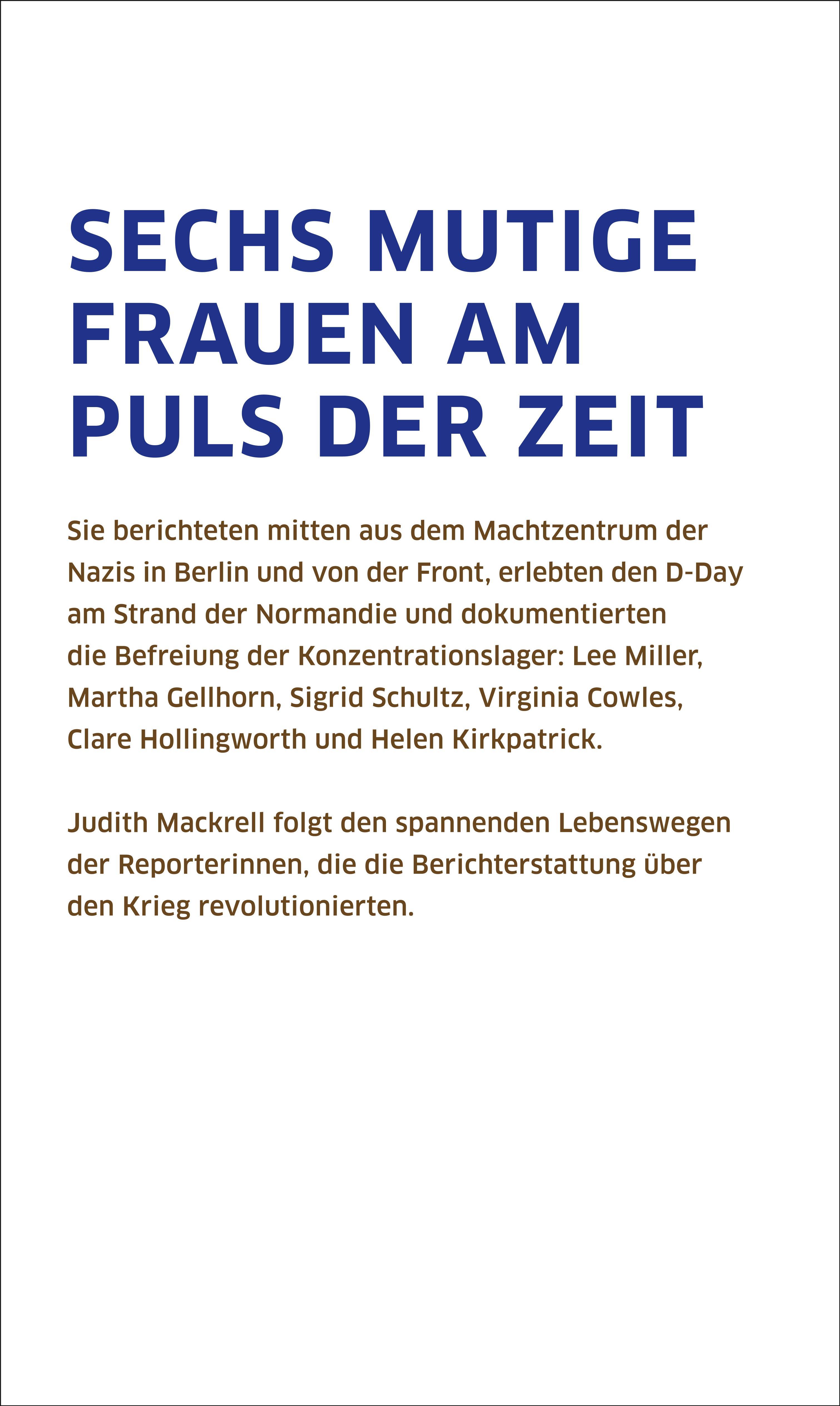 Rückseitencover Frauen an der Front