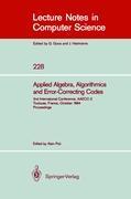 Vorderes Coverbild Applied Algebra, Algorithmics and Error-Correcting Codes