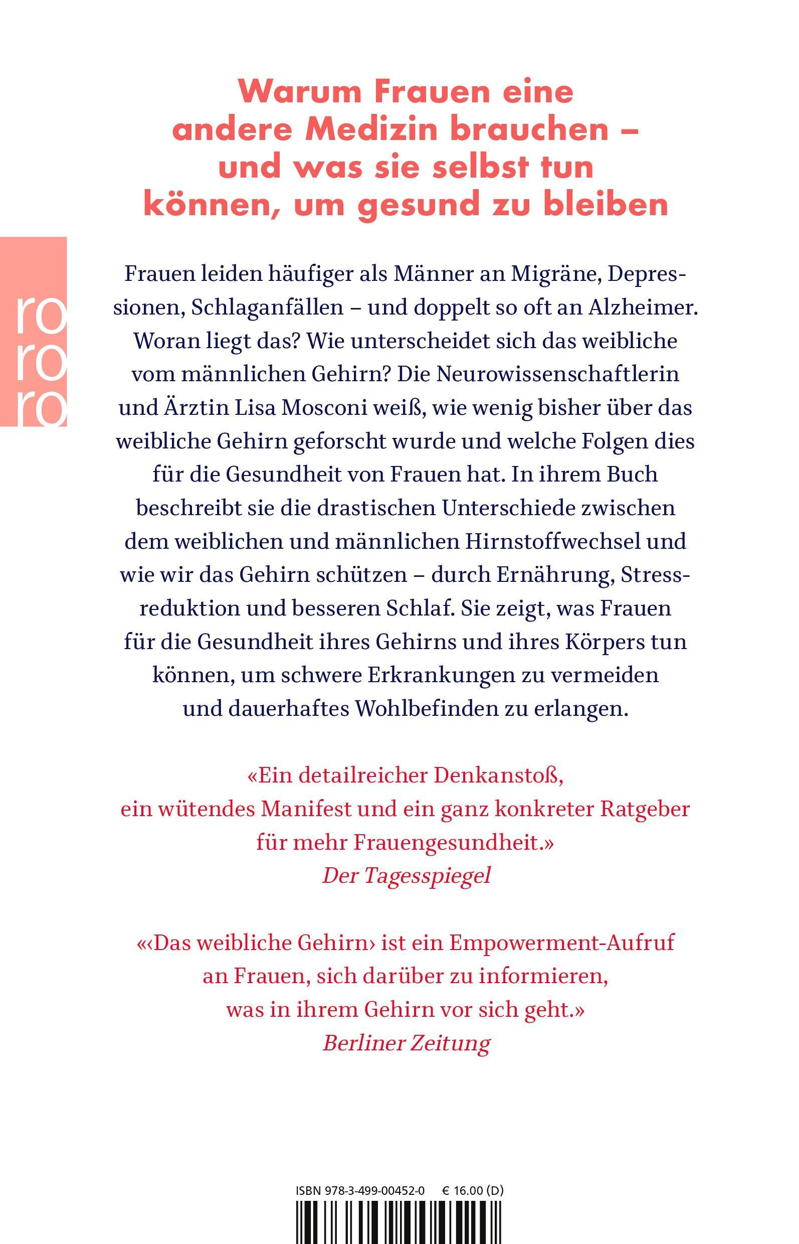 Rückseitencover Das weibliche Gehirn